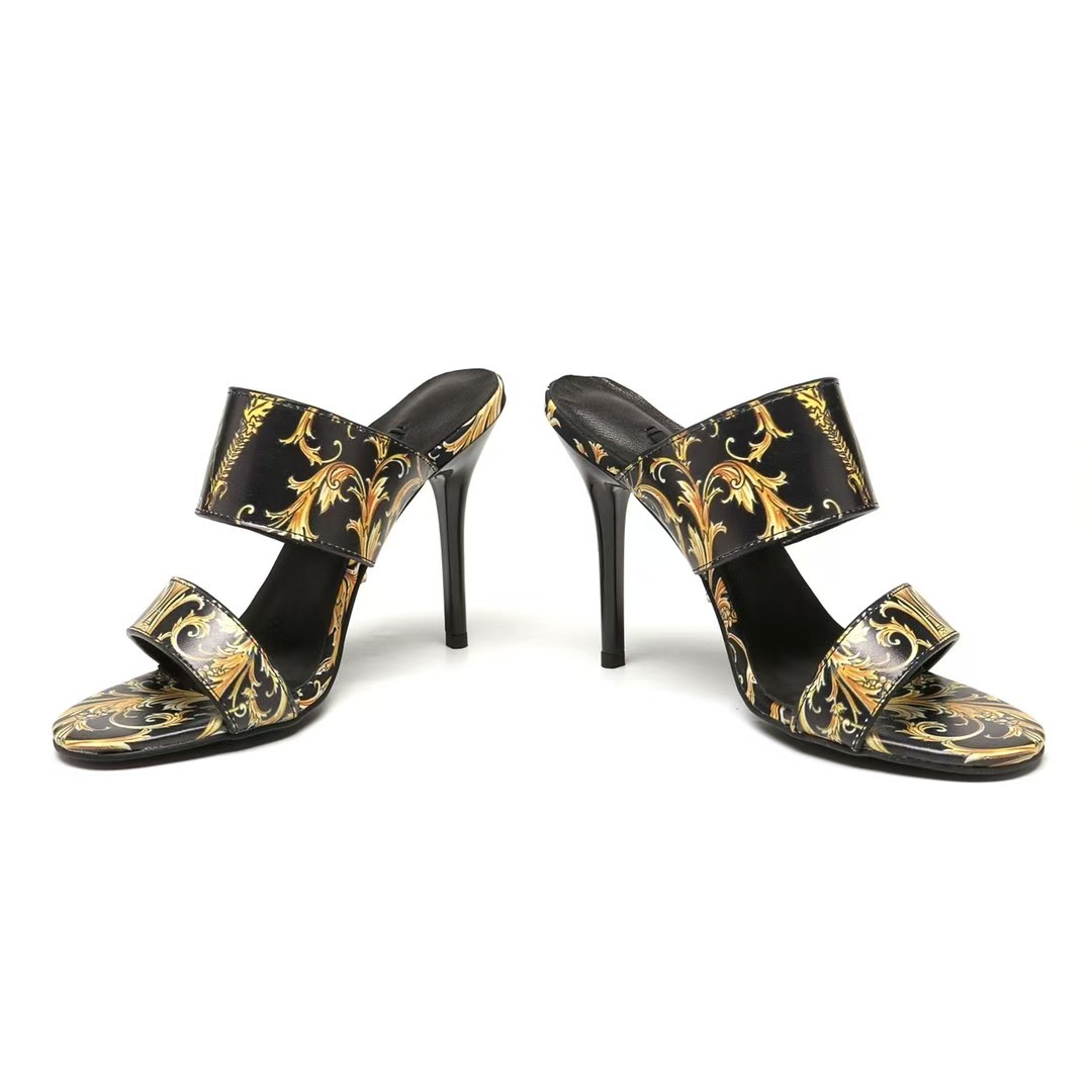 Versace High-heeled flip-flops
