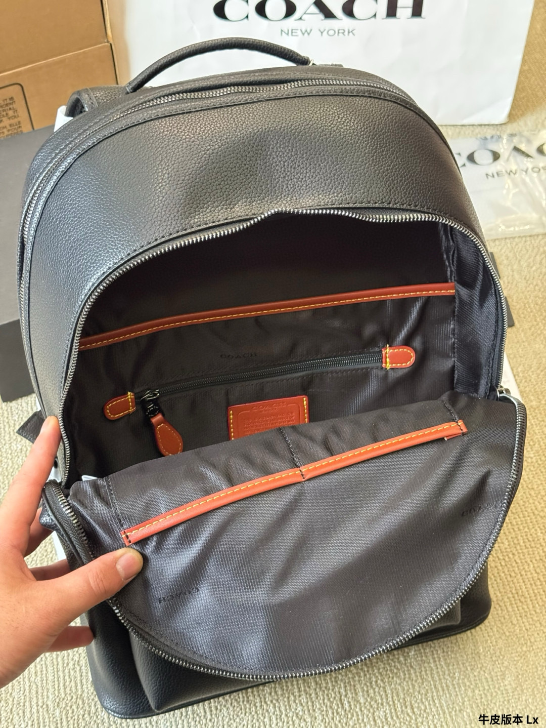 COACH men's backpack