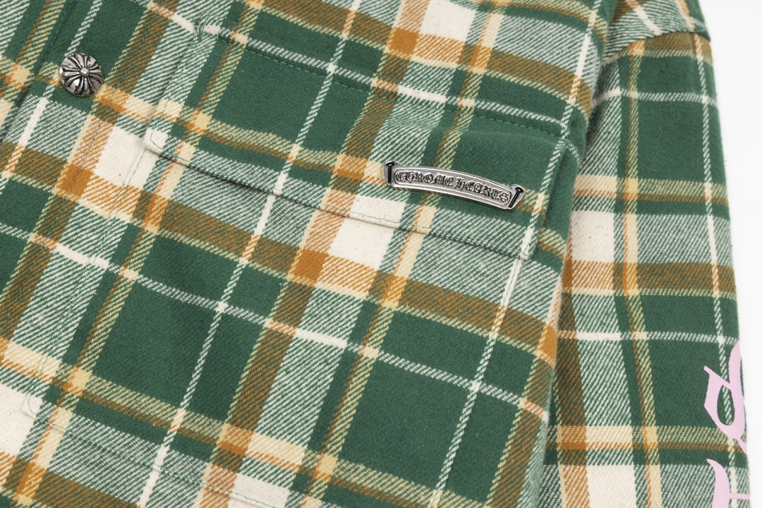 CH Chrome Hearts Plaid Jacket in Cotton Fabric