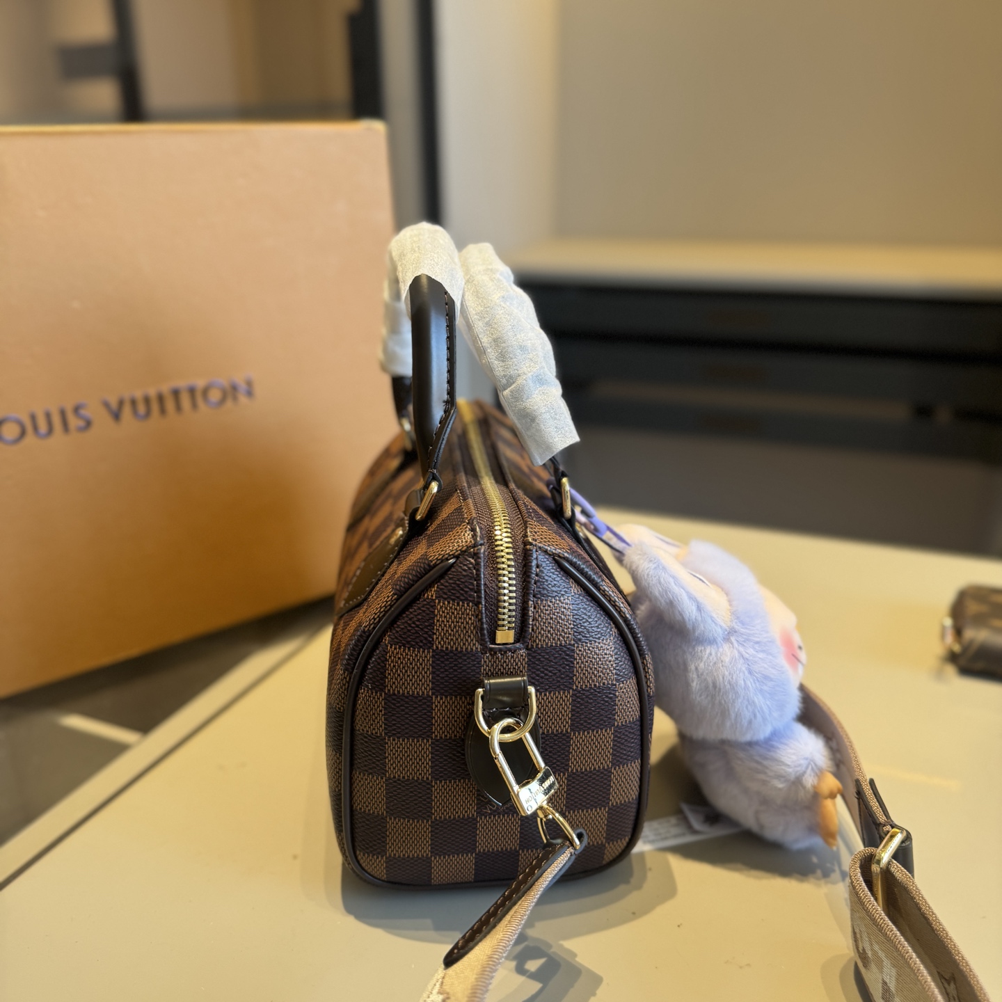 LV Gift Set (speedy bag+ labubu pendant + wallet)
