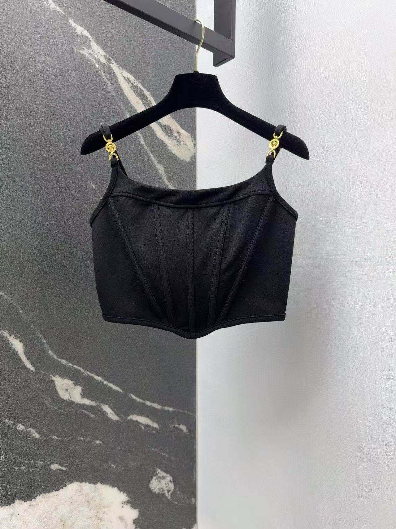 Versace Medusa corset halter