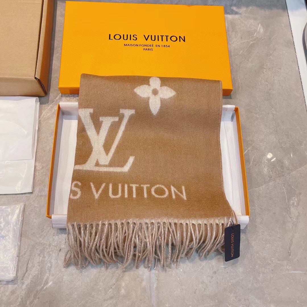 Louis Vuitton LV cashmere shawl scarf