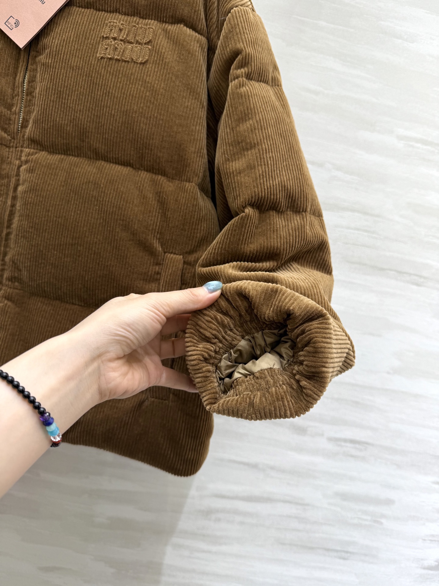 MIUMIU sheepskin collar down jacket
