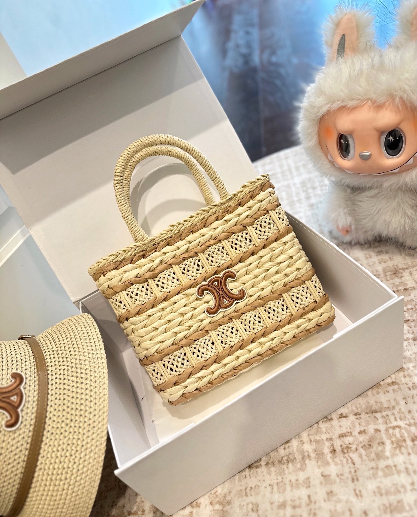 Celine straw woven bags and hats