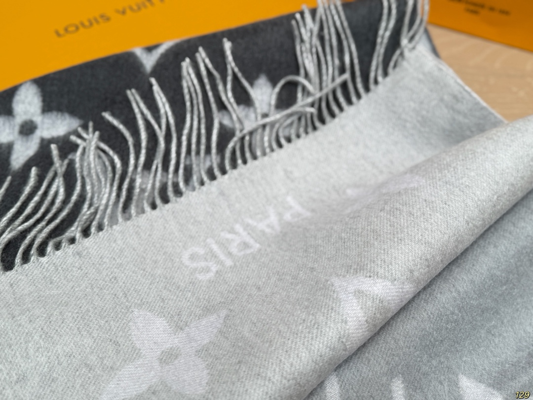 LV new jacquard double-sided scarf