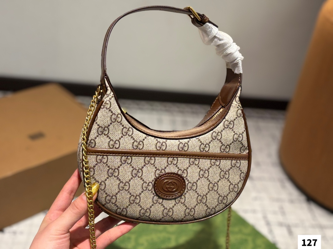 Gucci Ophidia crescent-shaped underarm bag