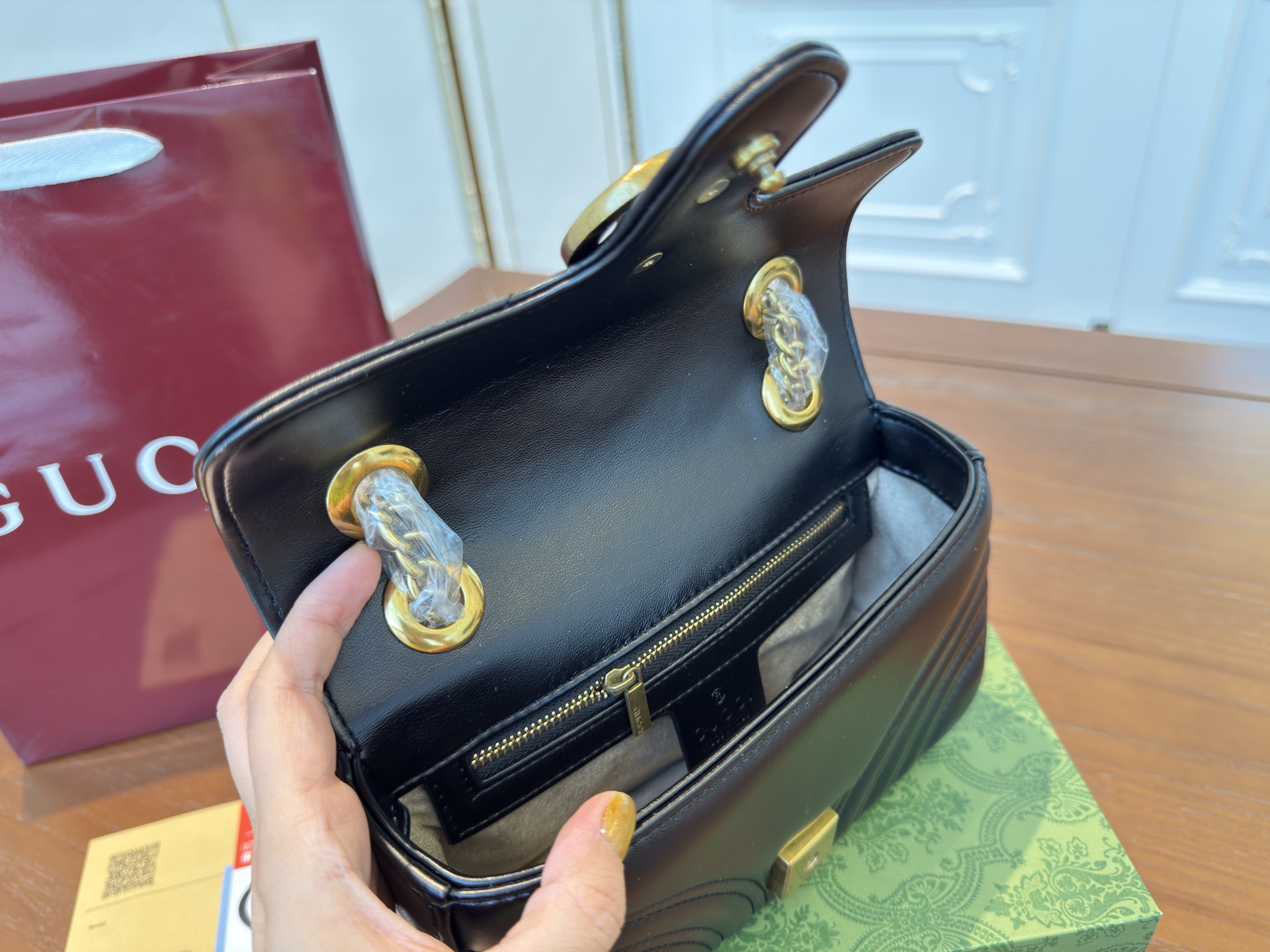 Gucci classic all-match Marmont shoulder bag crossbody bag women's bag