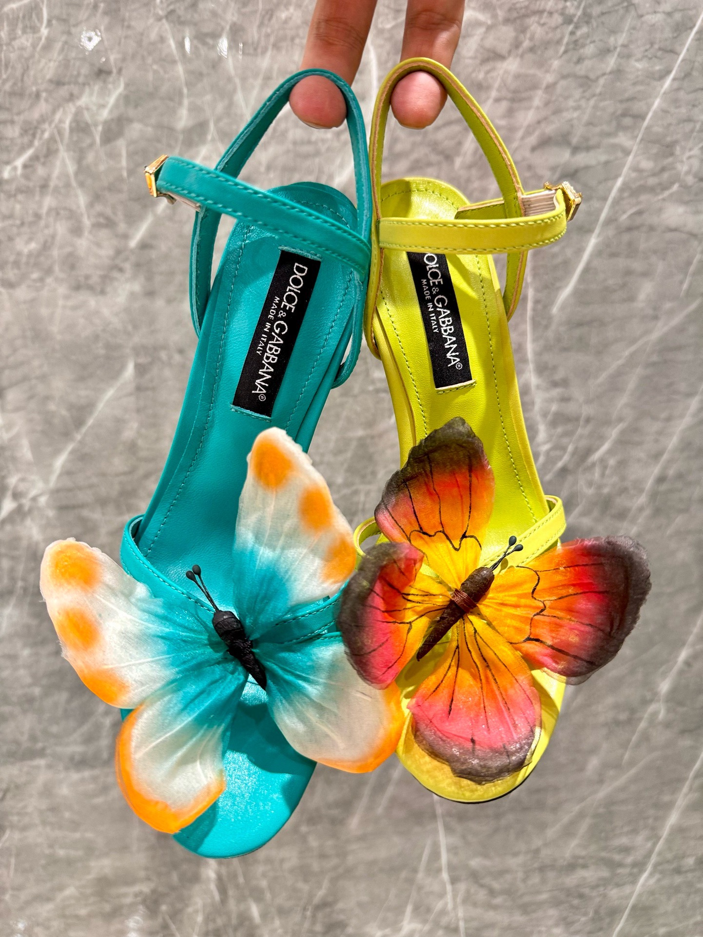 Dolce&Gabbana DG High-Quality Butterfly High-Heeled Sandals