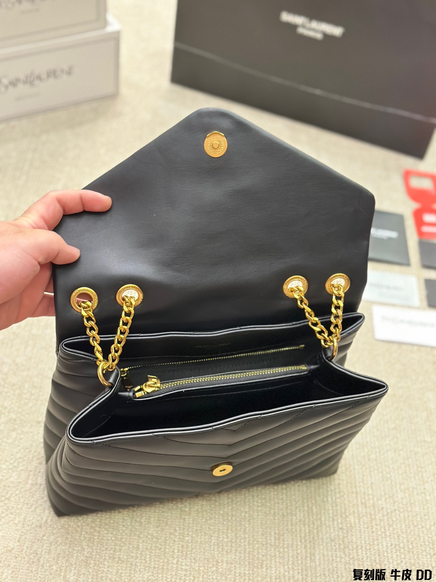 YSL loulou shoulder chain crossbody bag