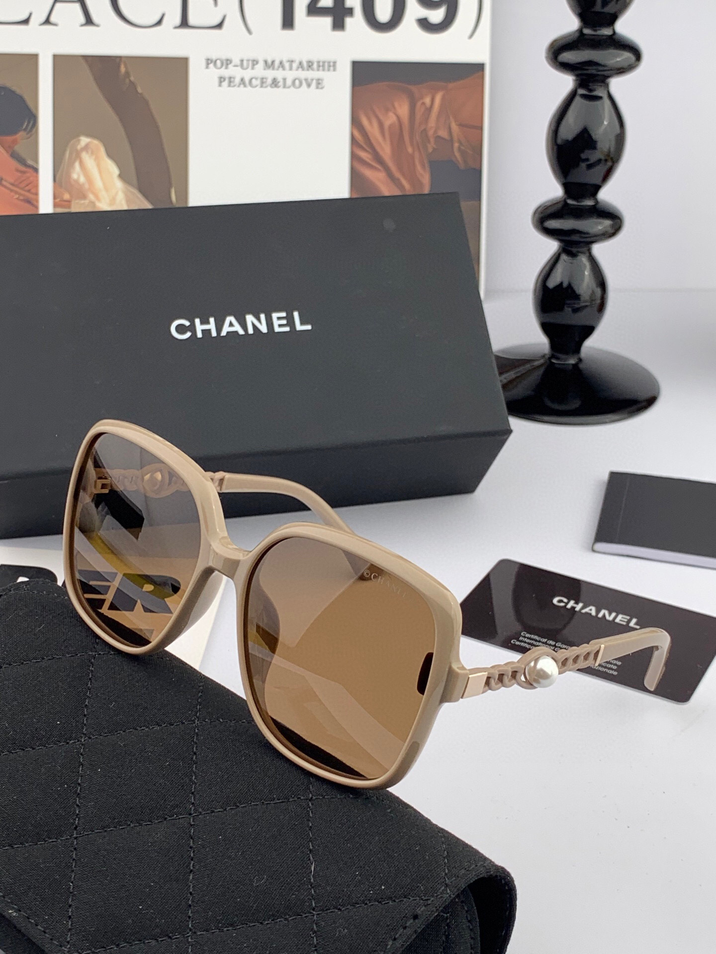 Chanel pearl sunglasses
