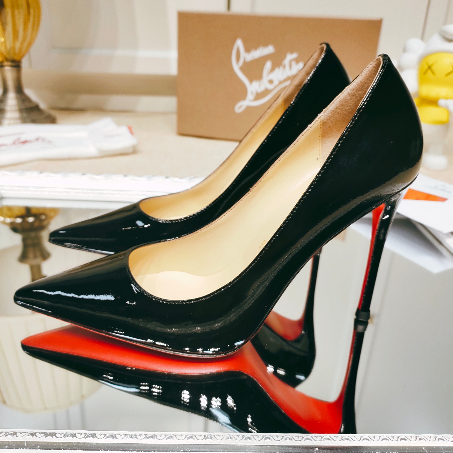 Christian Louboutin red bottom high heels shoes
