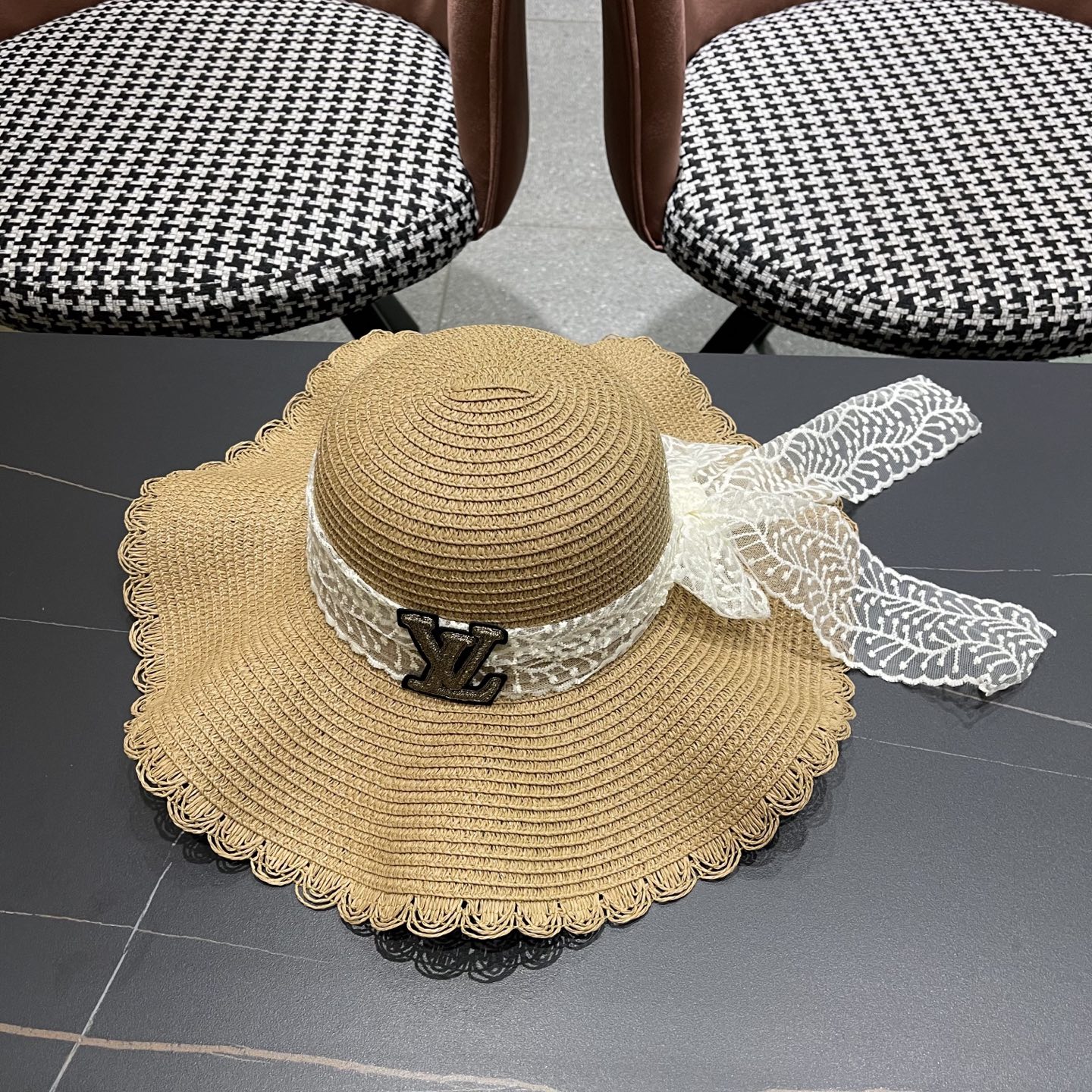 LV straw hat