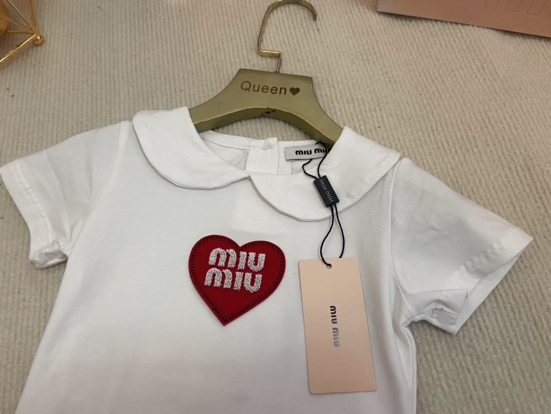 Children's Clothing MiuMiu high-end girls' romper set