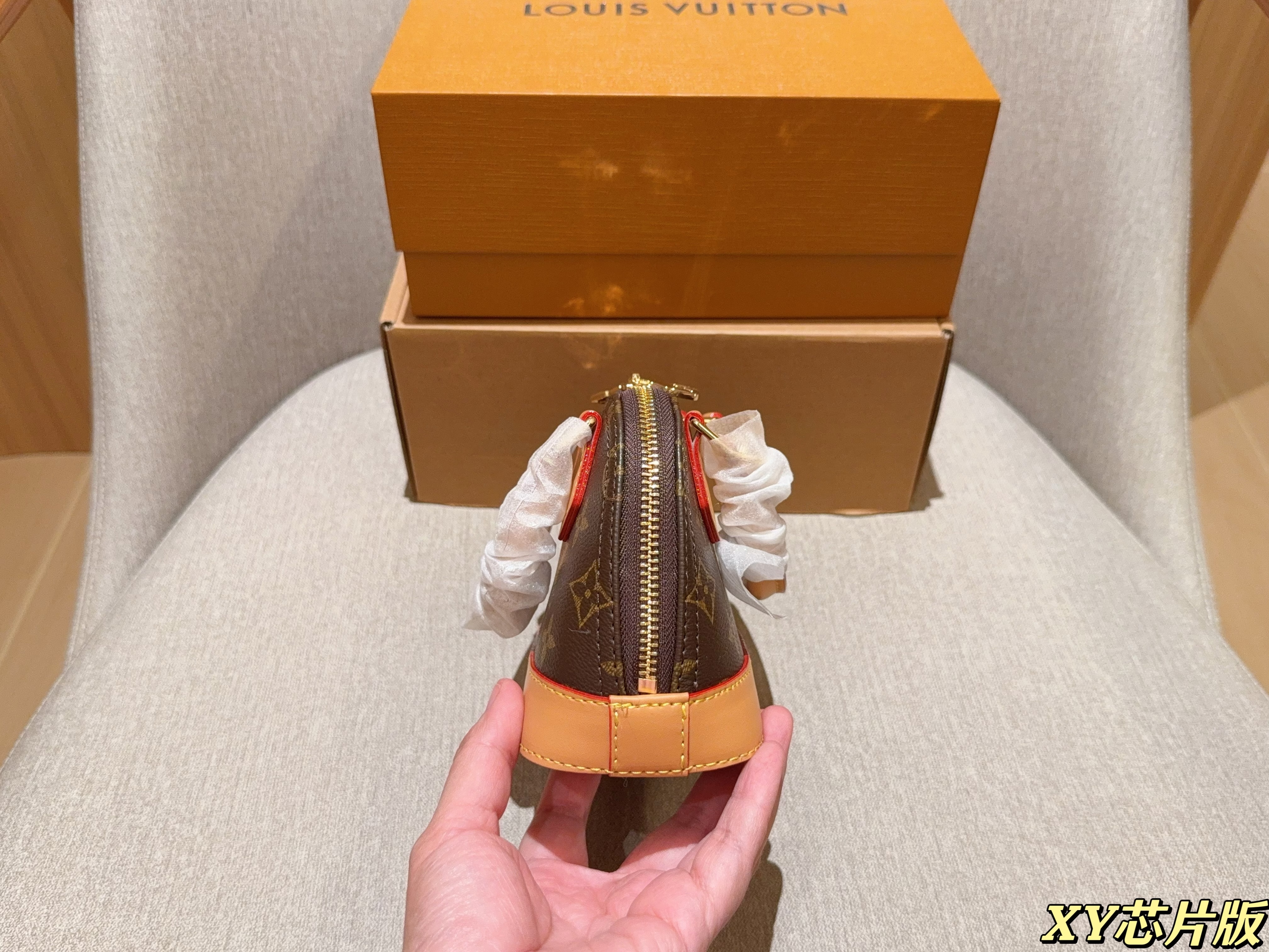 LV Louis Vuitton Nano alma Mini Shell Bag