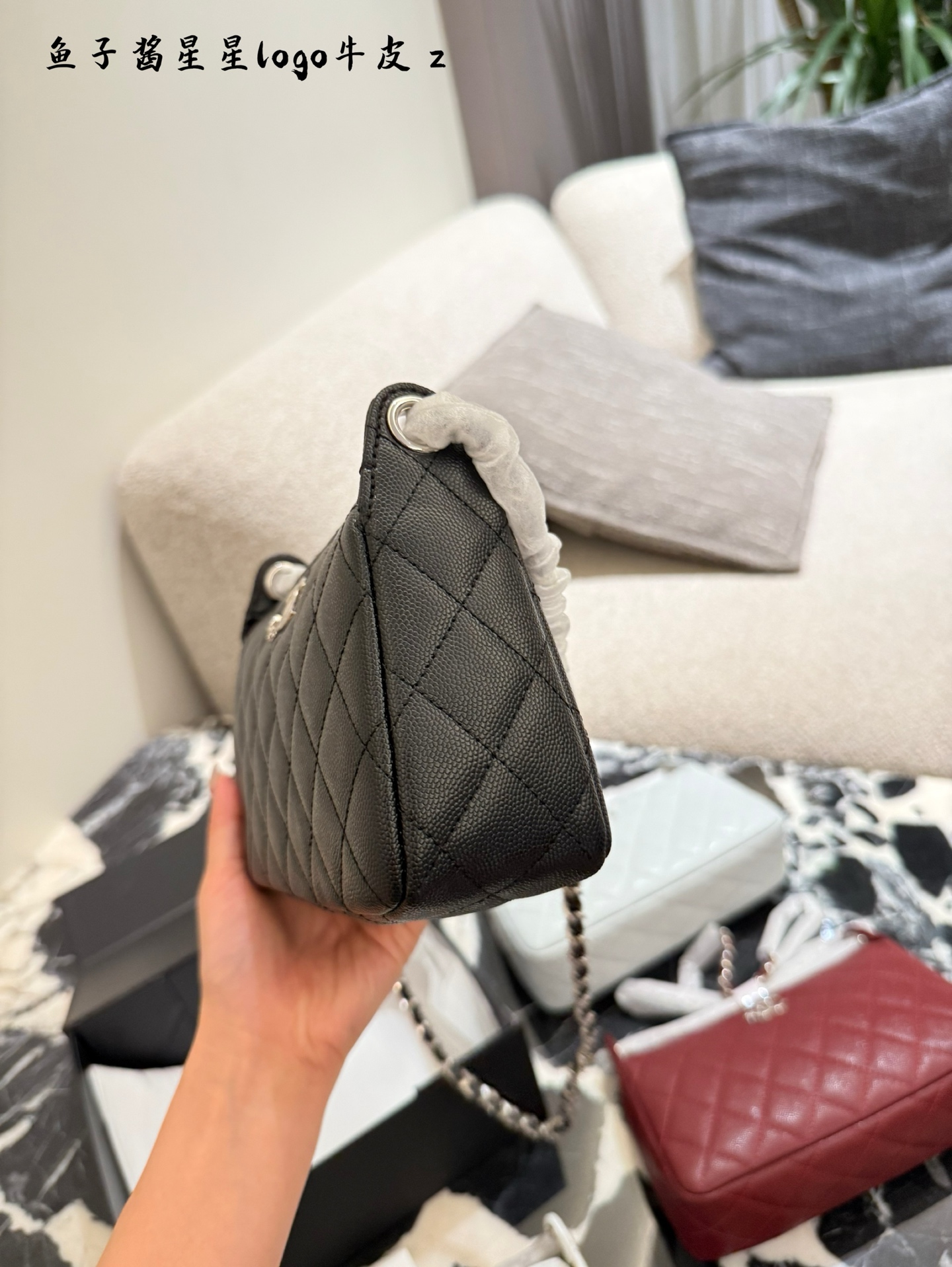 Chanel 25B Star Mahjong Set with Lychee Pattern shoulder bag