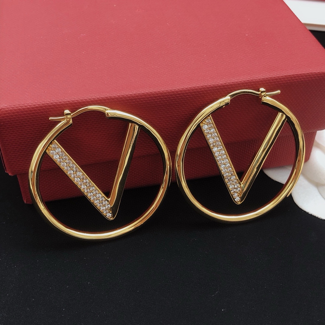 Valentino round earrings