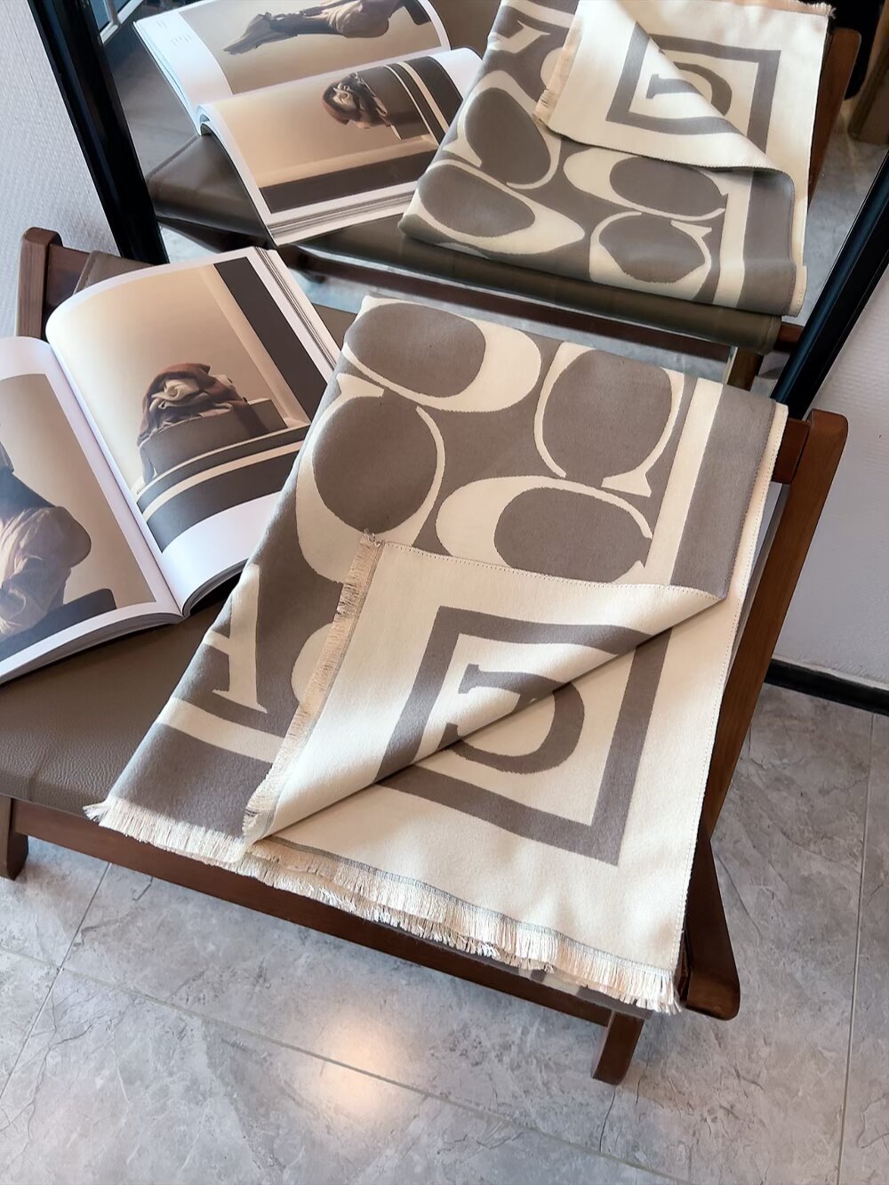 COACH Classic Shawl Scarf