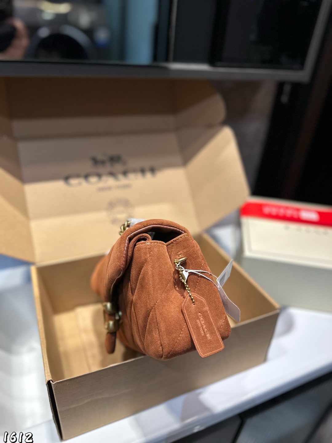 Coach All Black Otabby chain bag