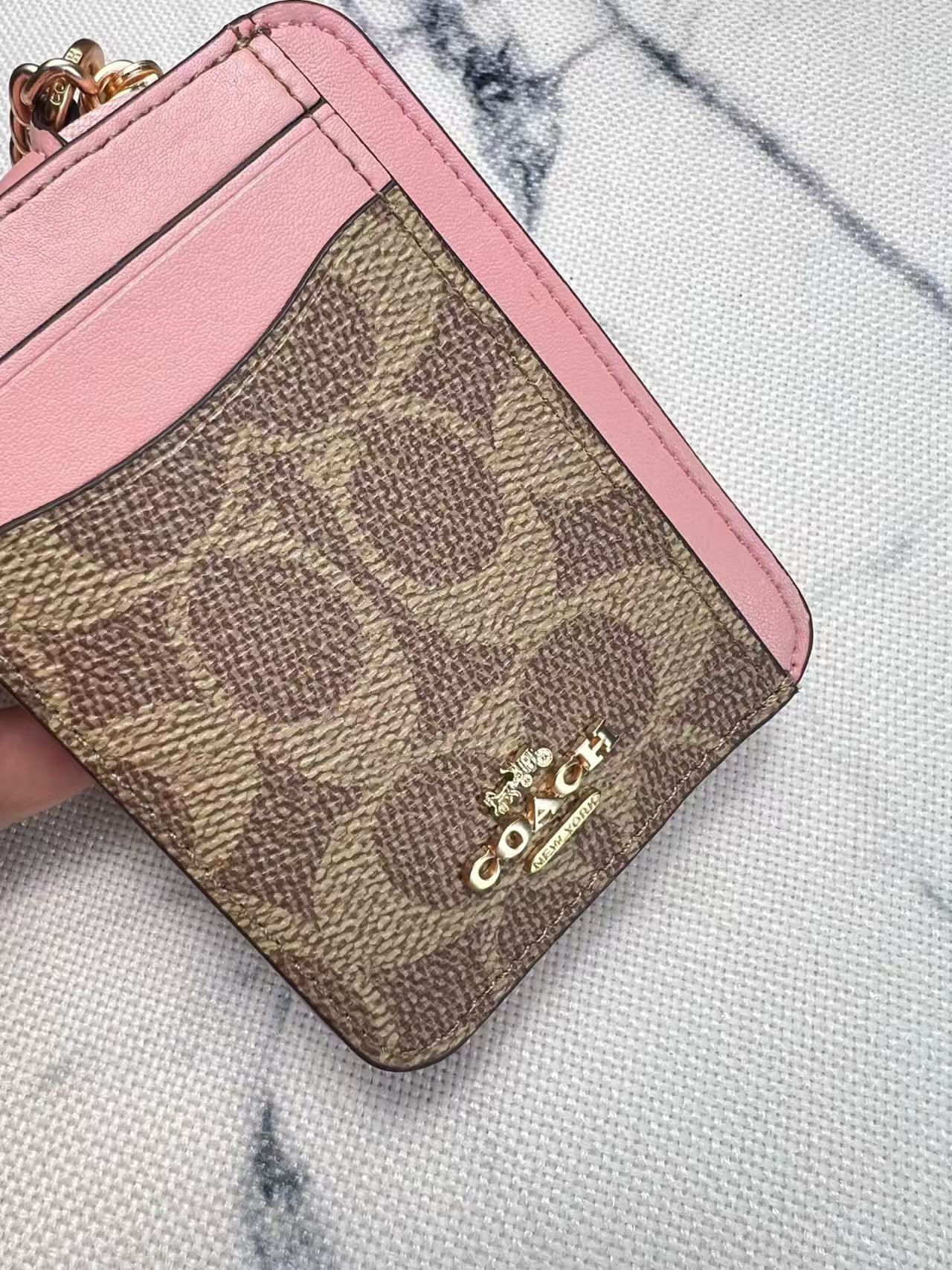 Coach chain small card case