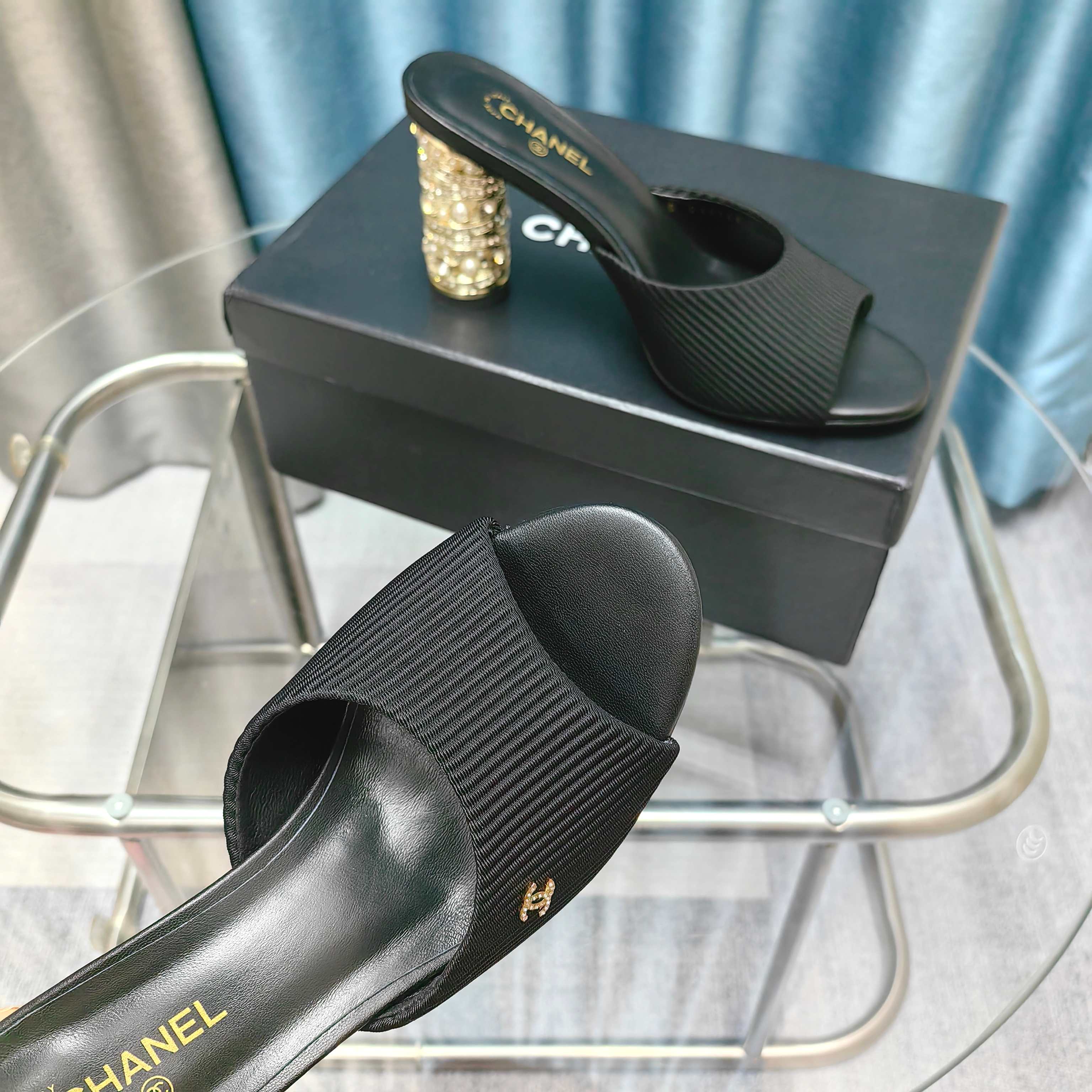 Chanel High-heeled sandals slippers