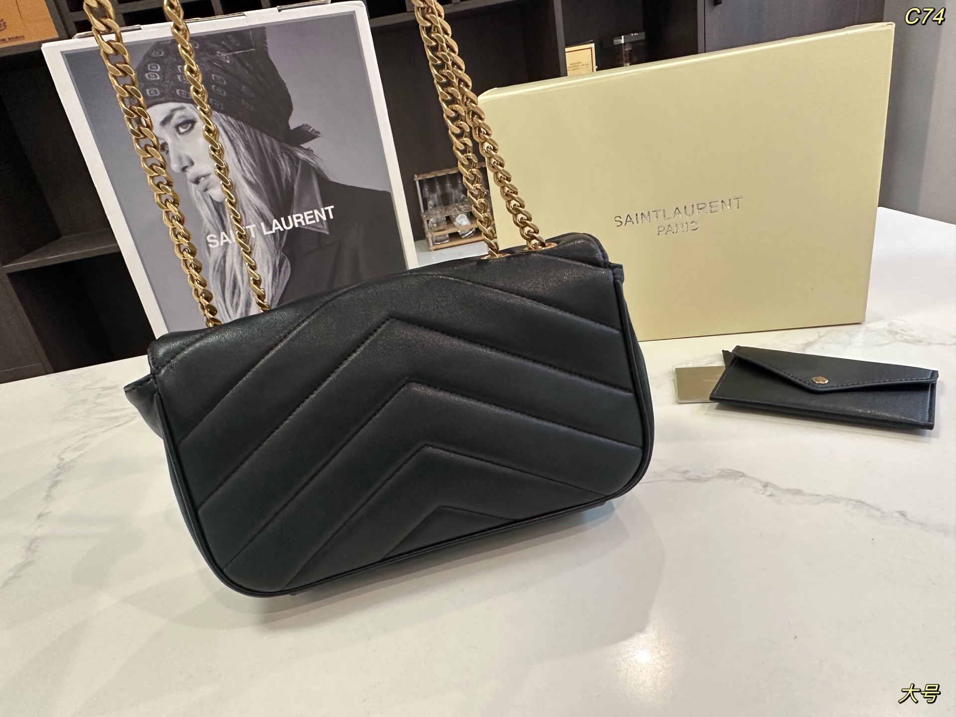 YSL new loulou chain crossbody shoulder bag