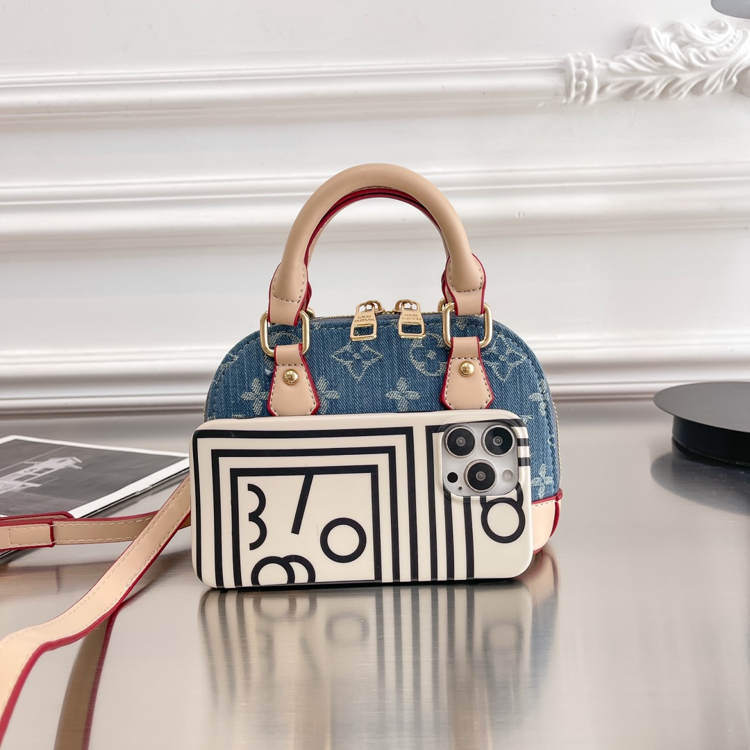 LV Denim Shell Bag