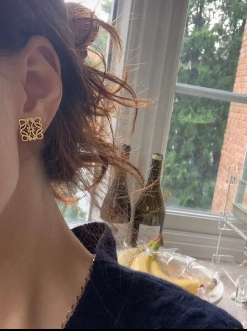 LOEWE golden earrings