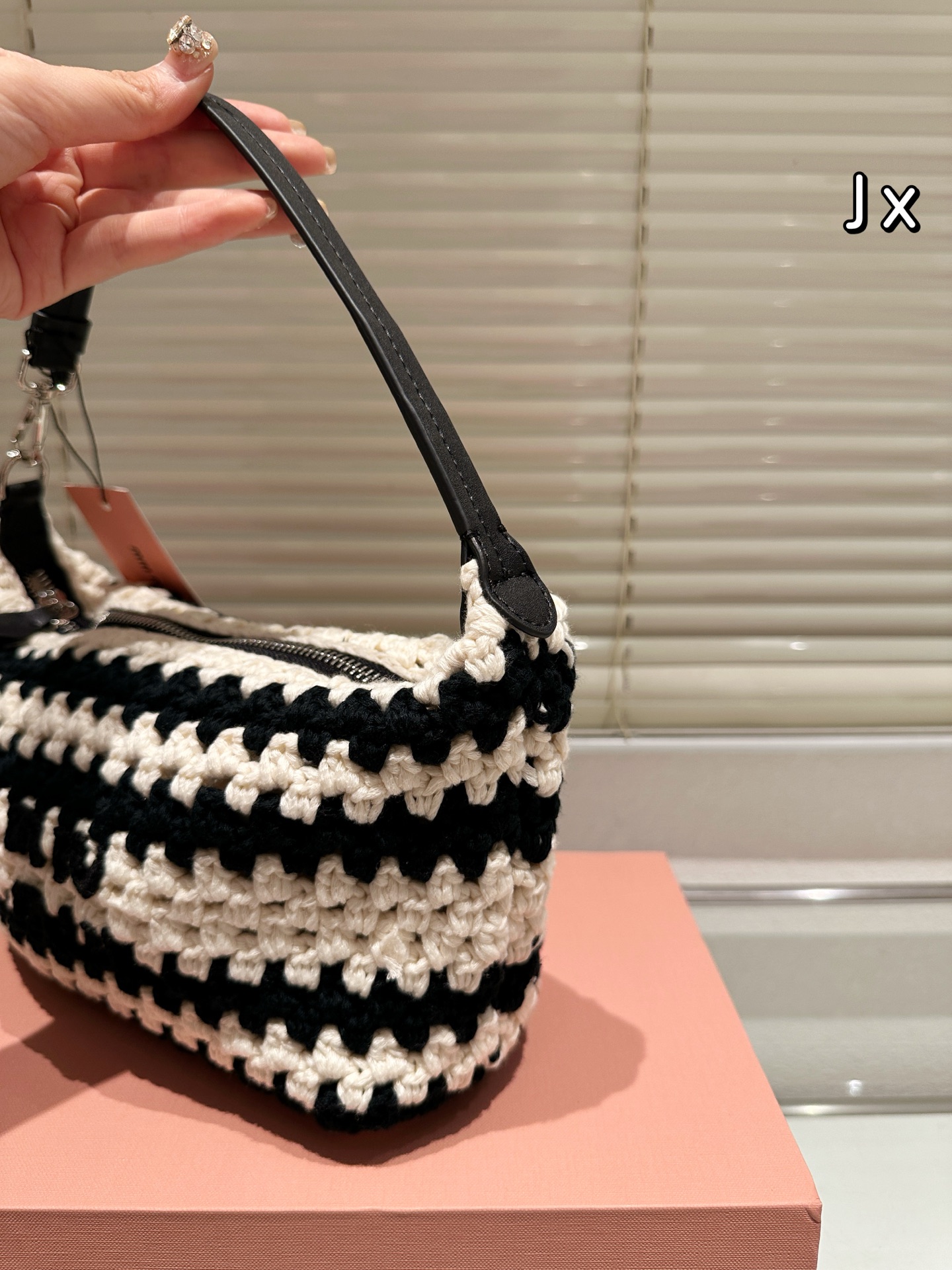 Miumiu knitted lunch box bag
