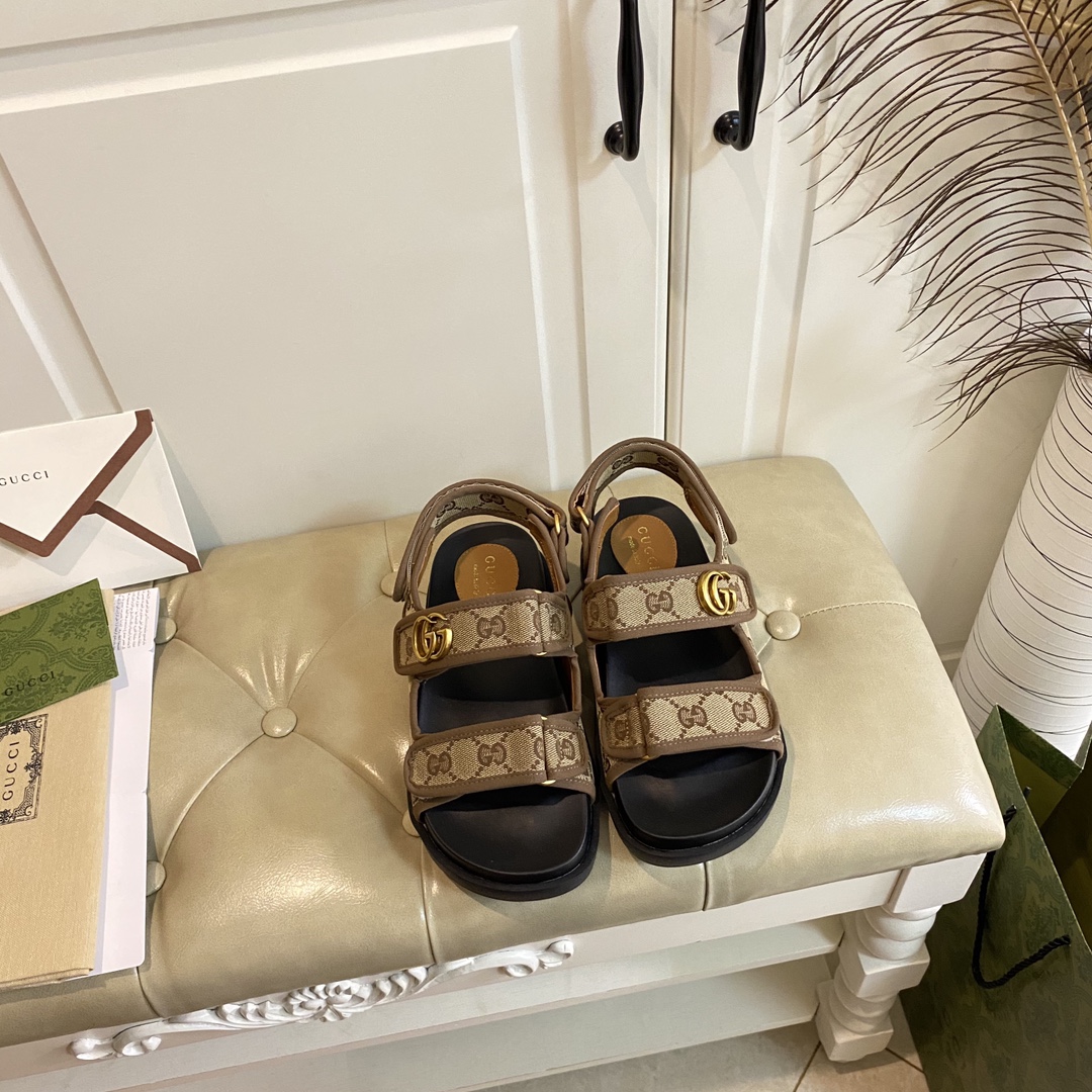 Gucci Velcro Slide Sandals