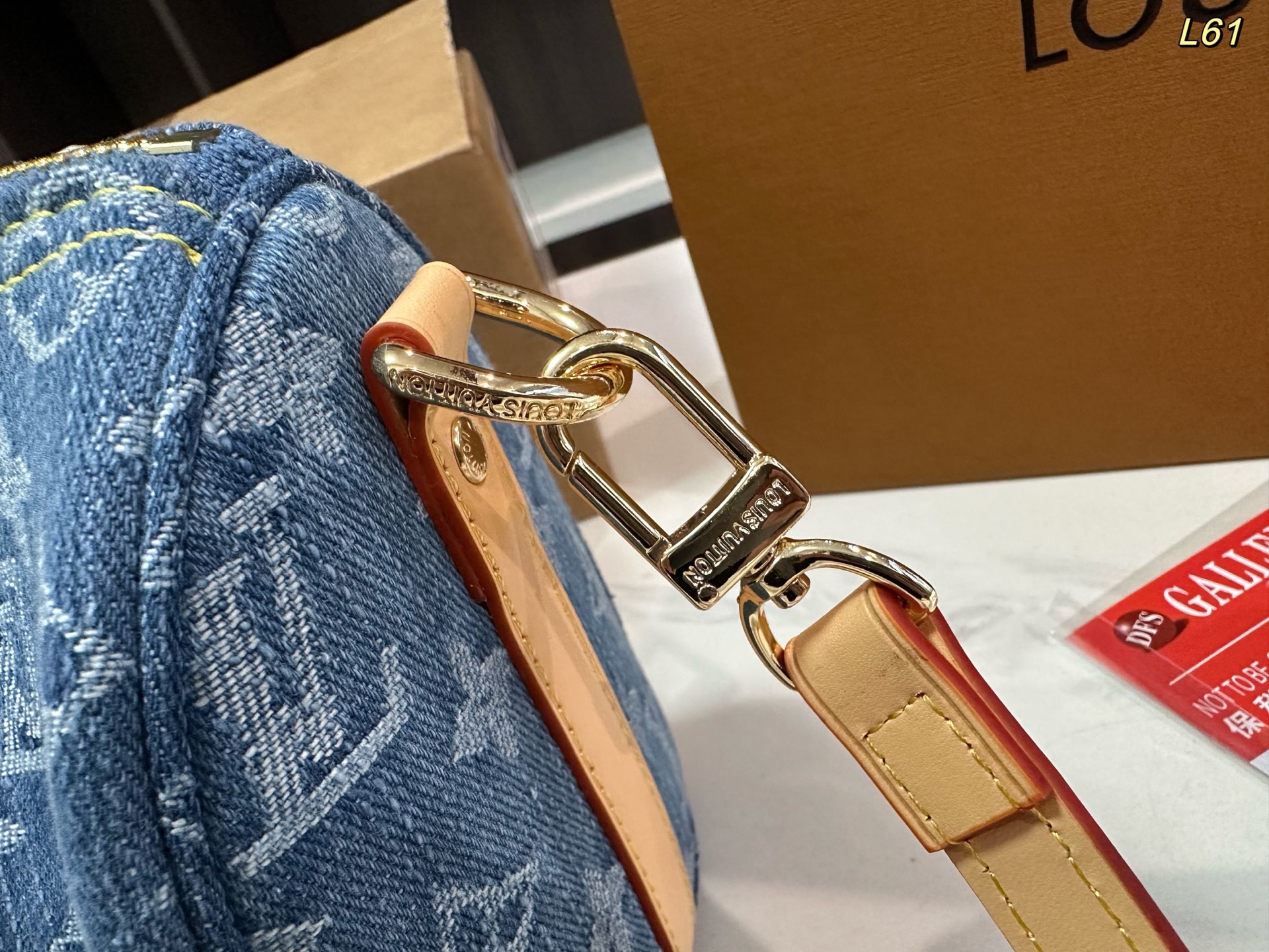 LV catwalk denim pillow bag nano keepall bag
