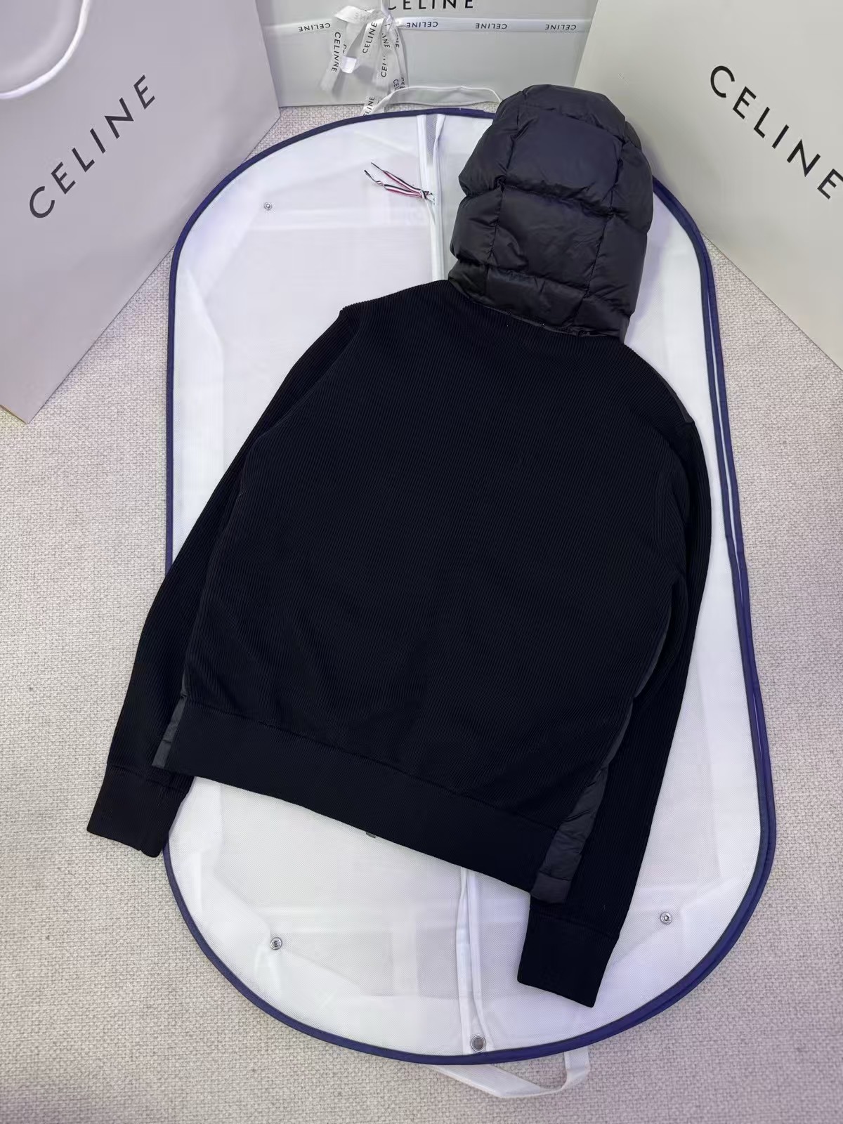 Moncler Zipper hood  down jacket coat