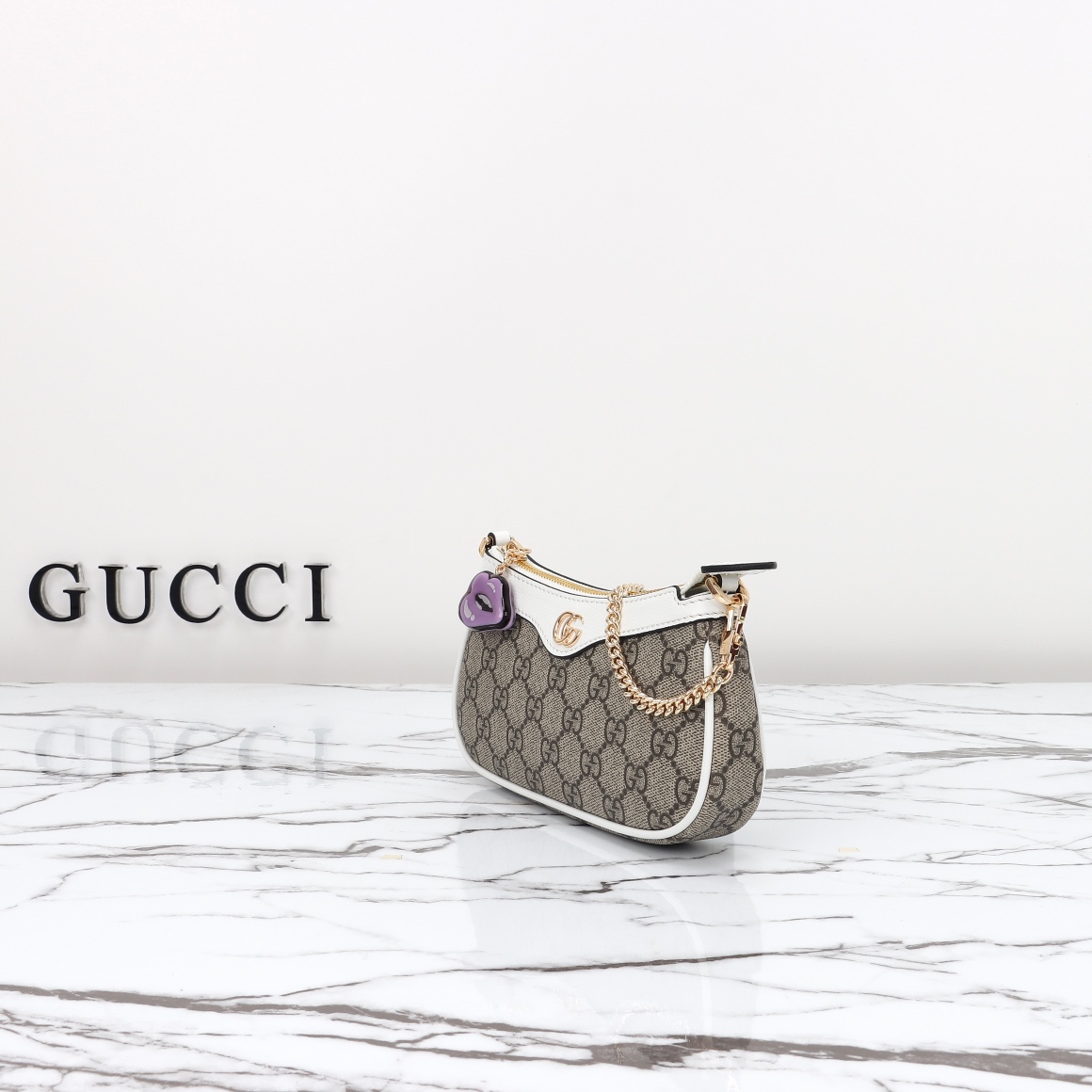Gucci Special counter quality leather chain bag