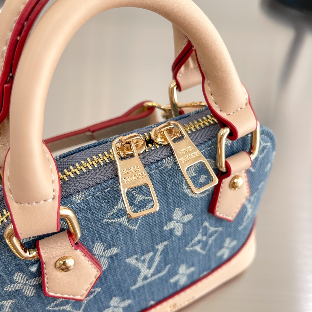LV Denim Shell Bag