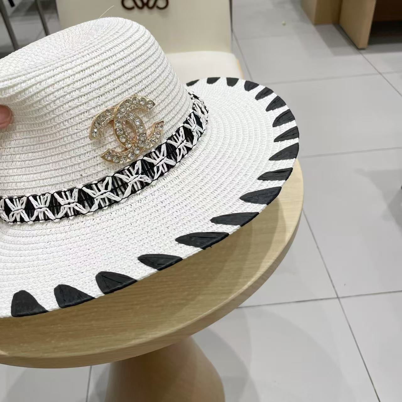 Chanel straw hat