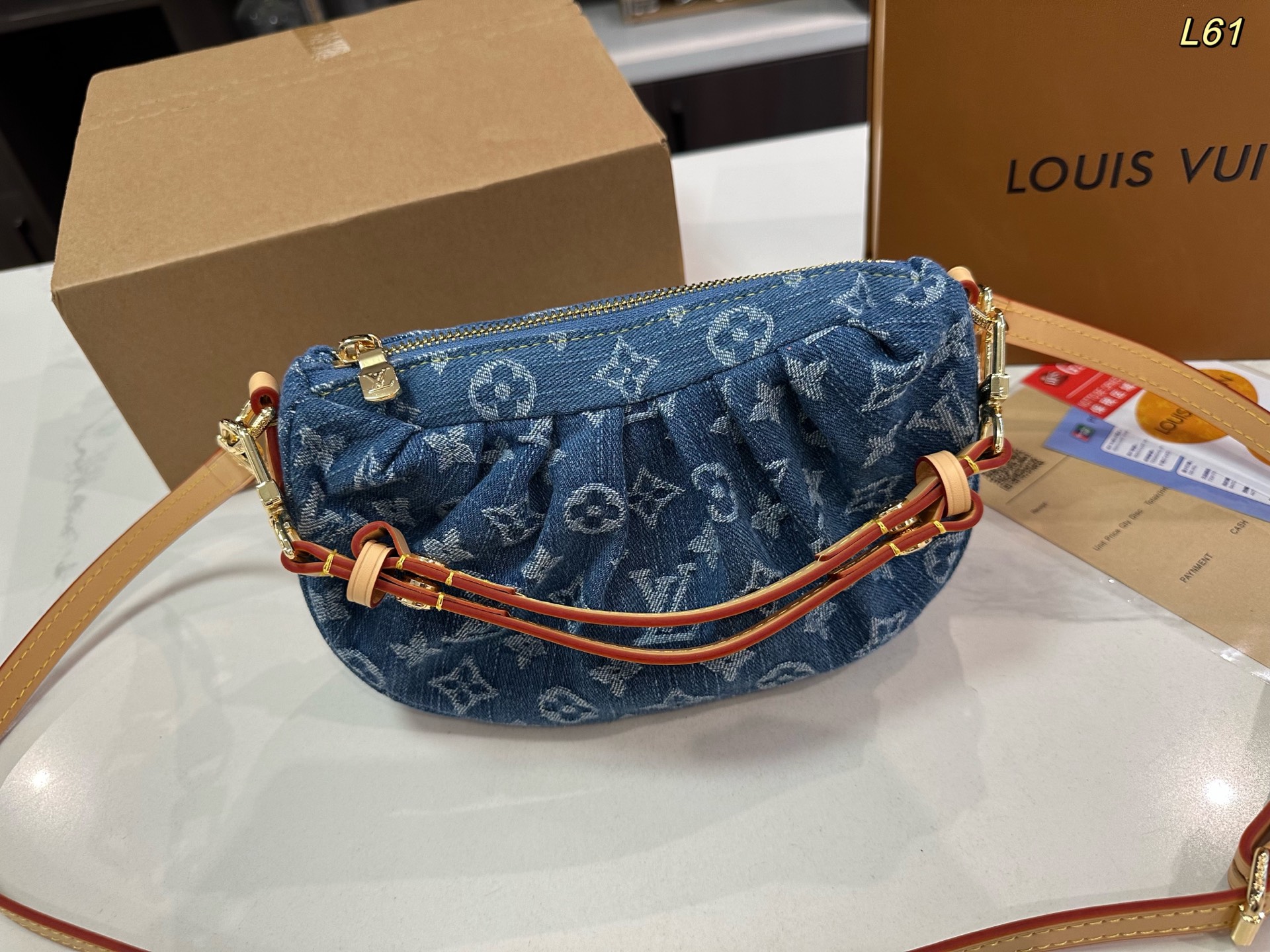 LV Valley denim Pochette bag Pochette Valley bag