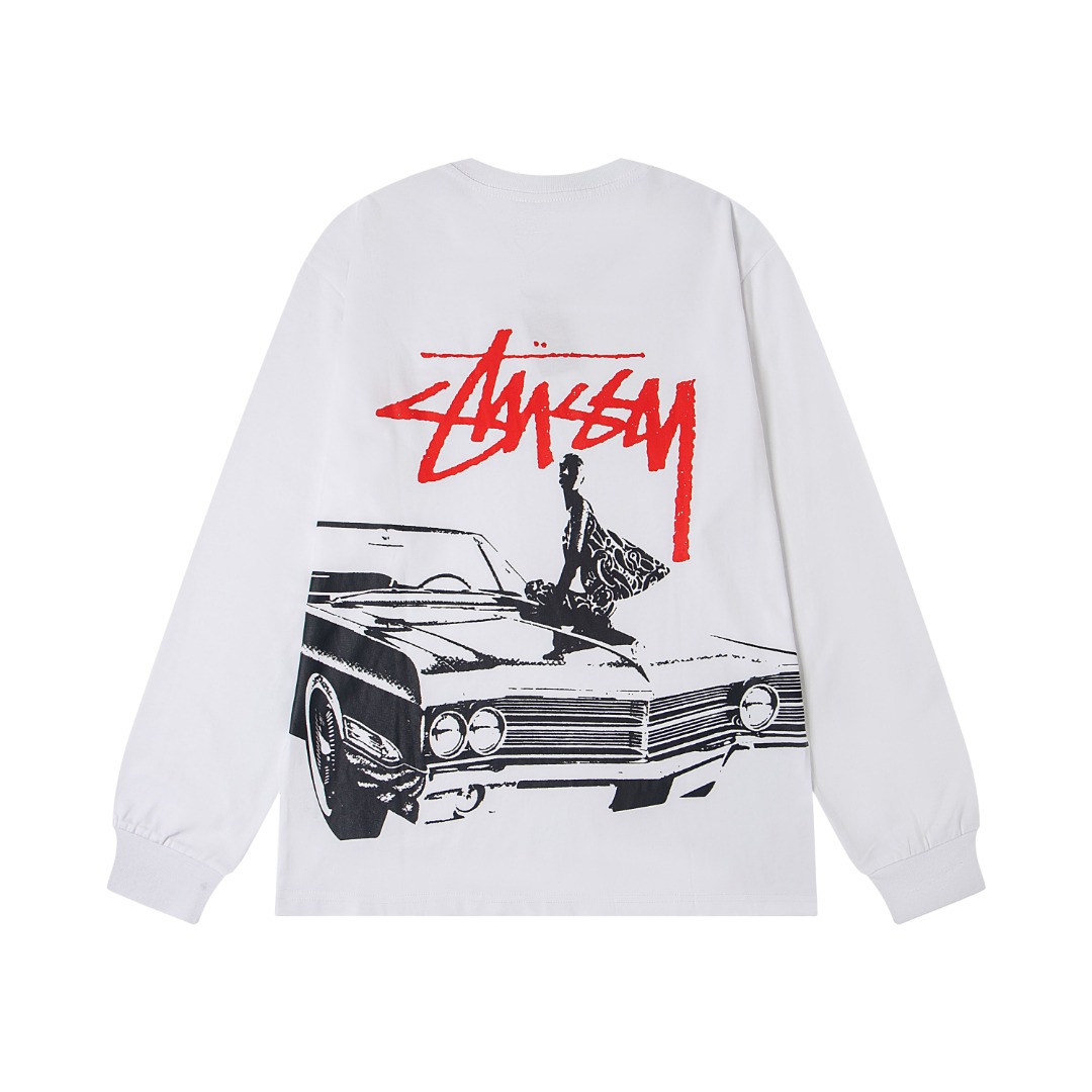 Stussy SS25 Round-neck Long-sleeve T-shirt