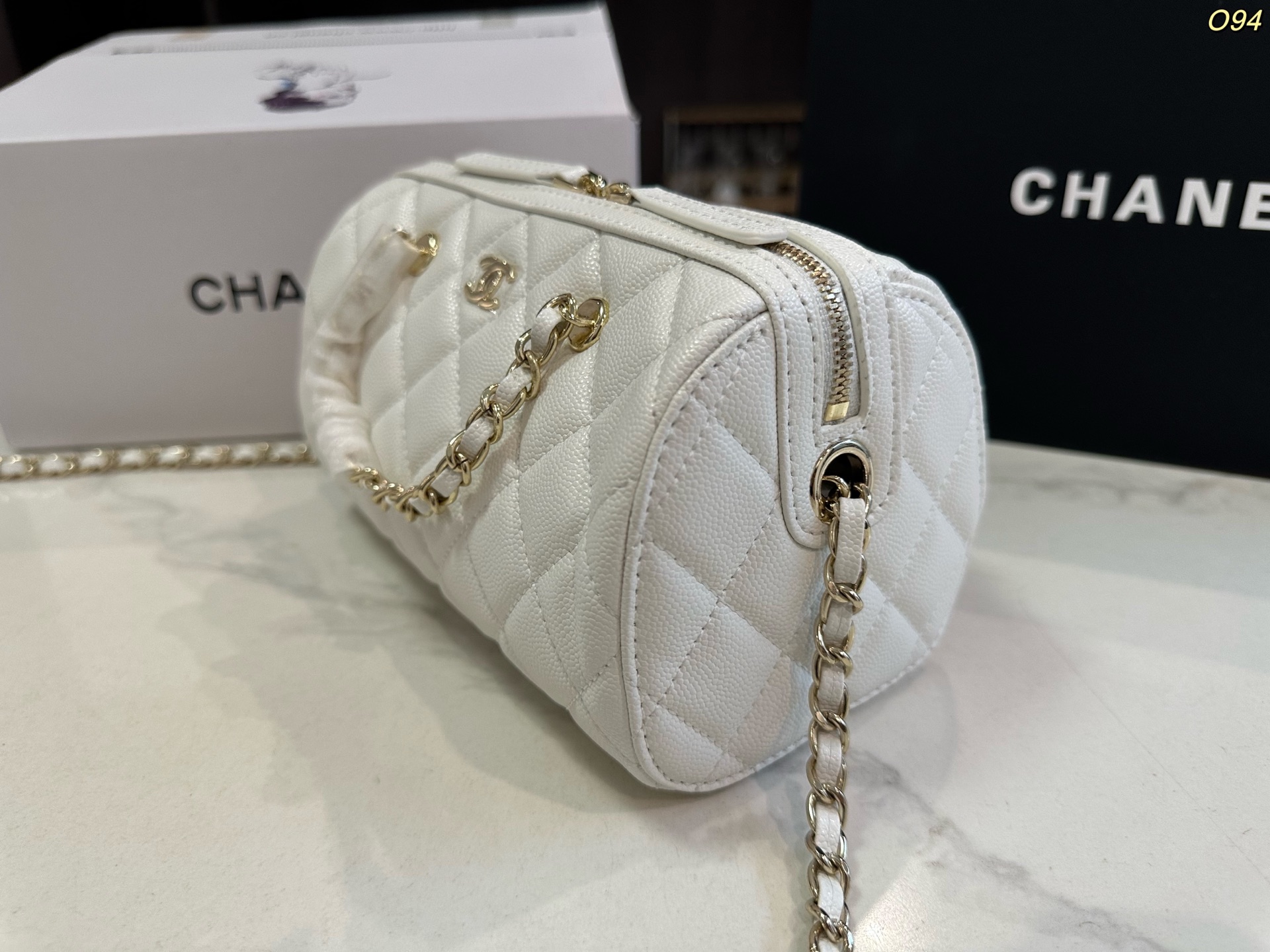 Chanel Boston Chanel 25P bowling bag