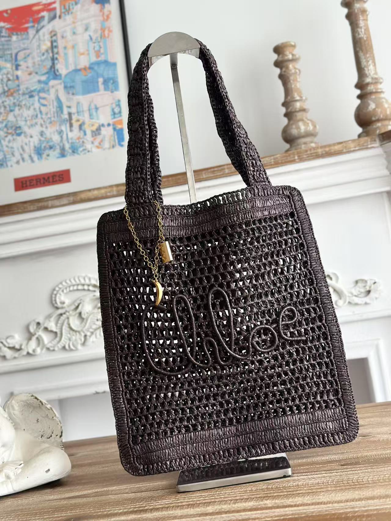 Chloe SUMMER BANANA woven bag 12A quality