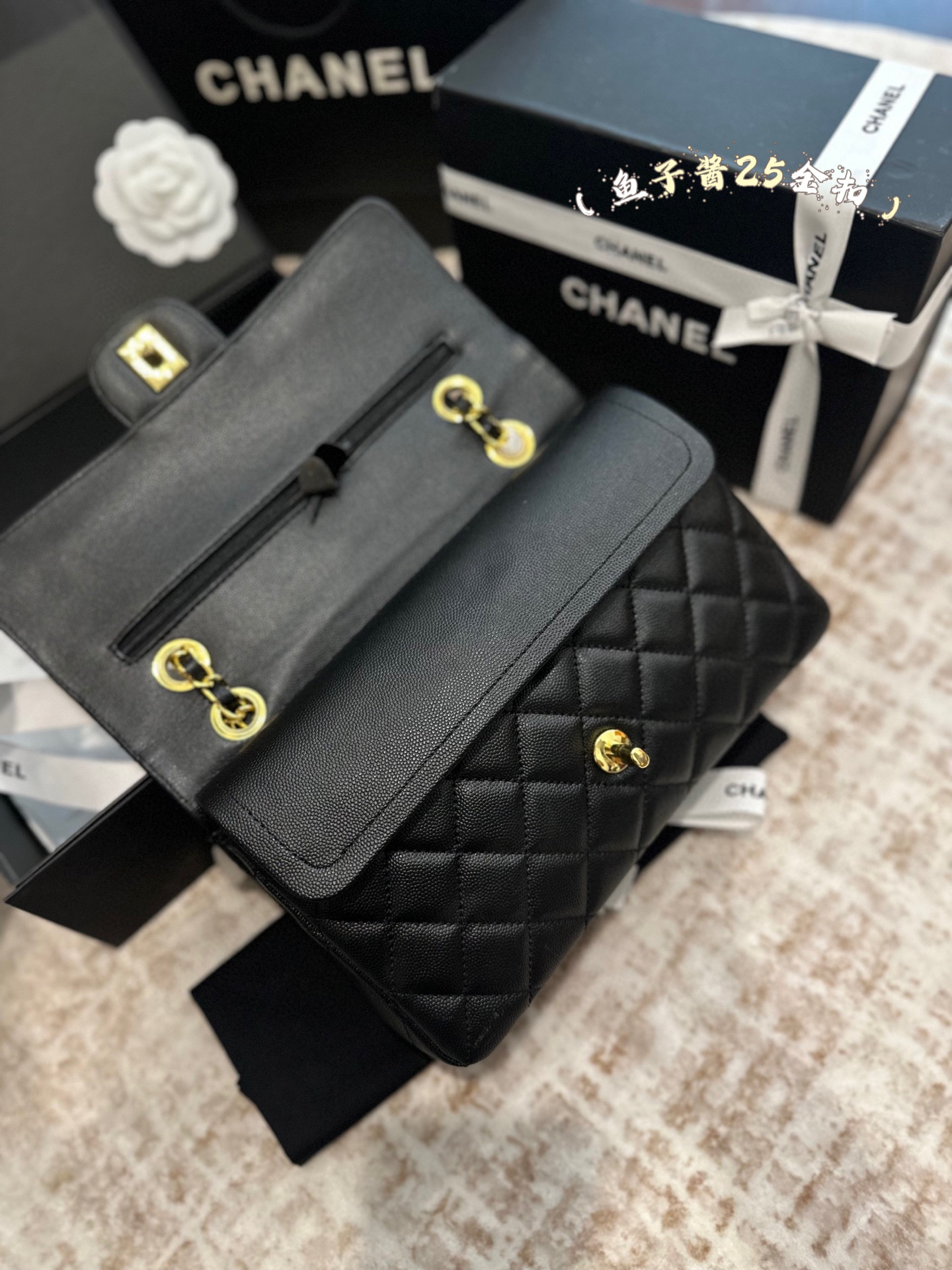 Chanel Premium Caviar Cowhide CF Classic Flap bag