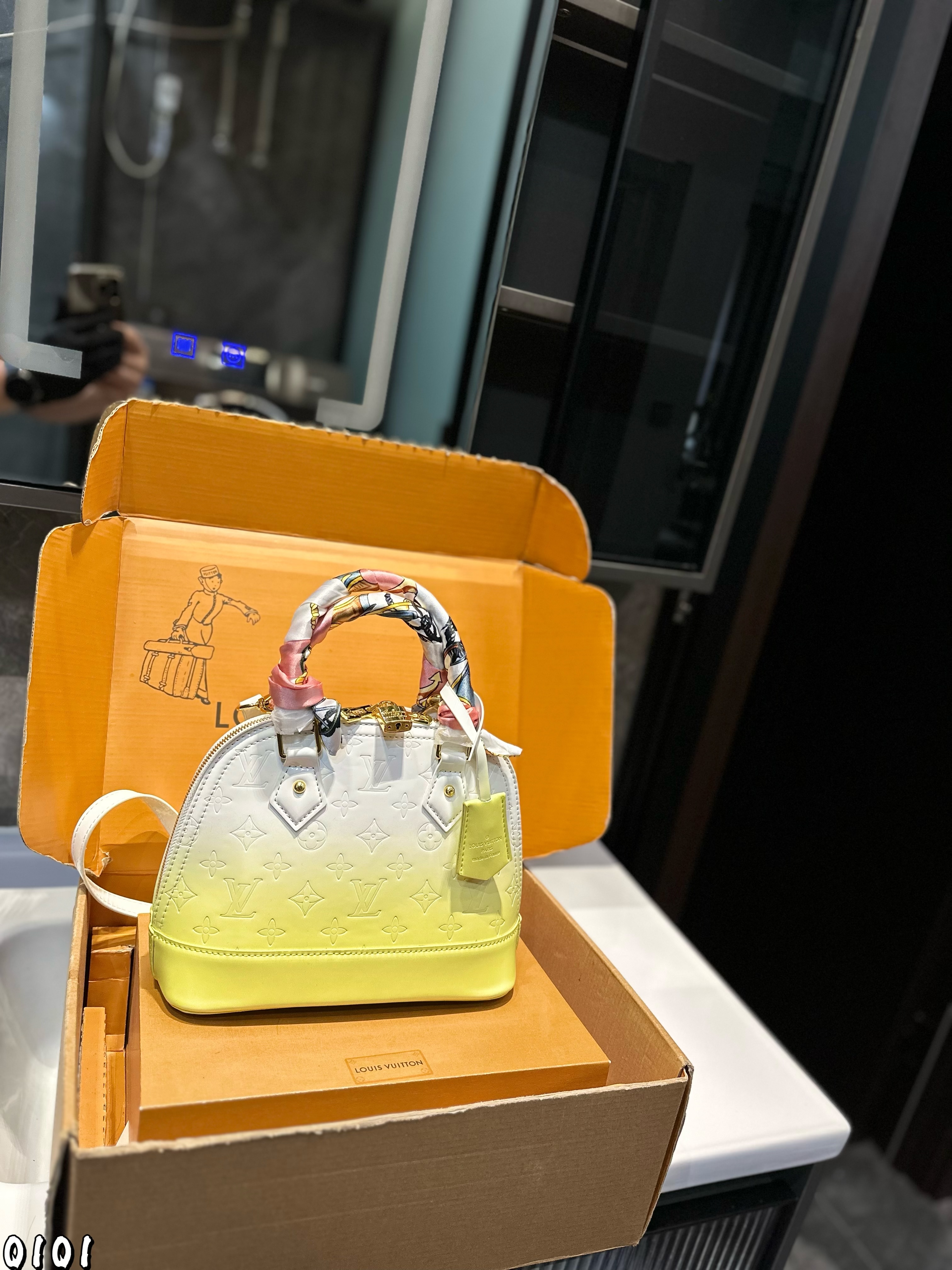 LV colorful shell bag