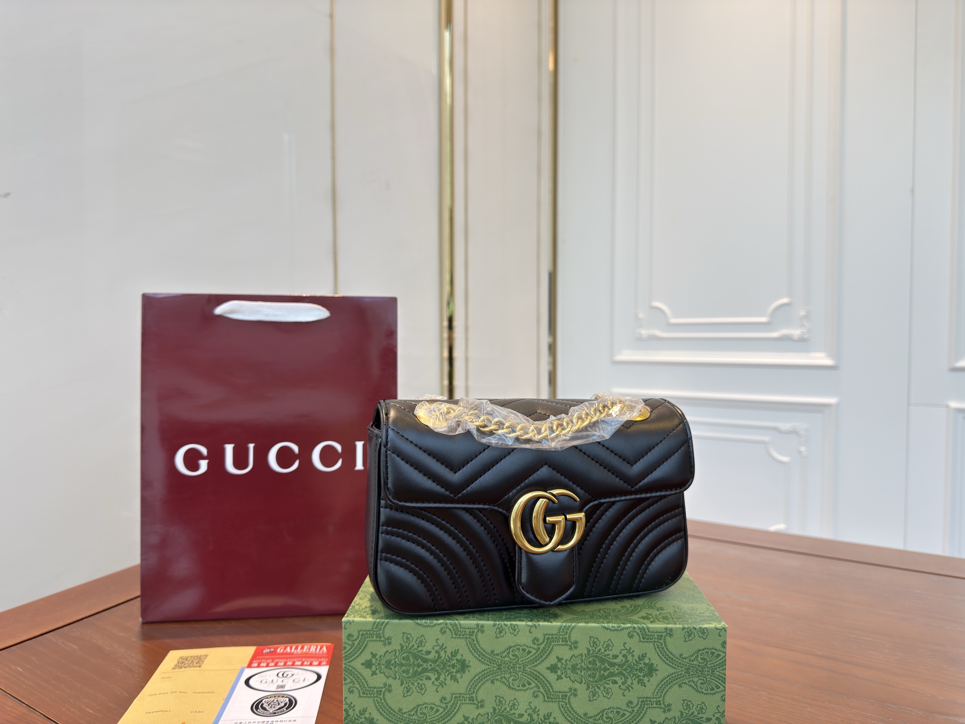 Gucci classic all-match Marmont shoulder bag crossbody bag women's bag