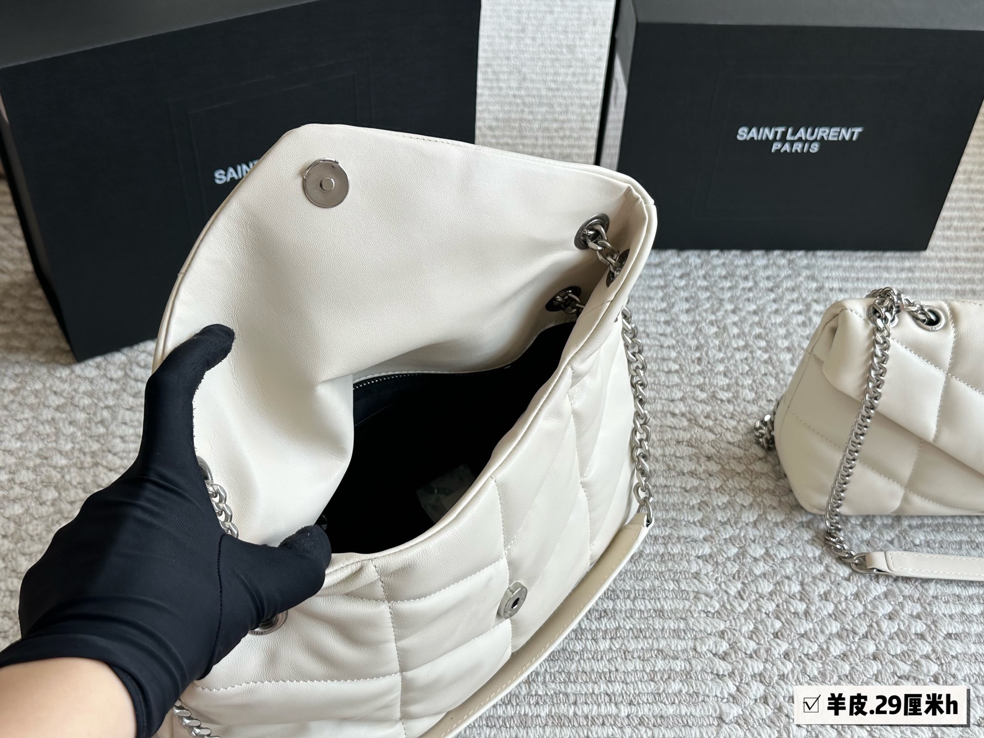 YSL loulou puffer chain shoulder bag