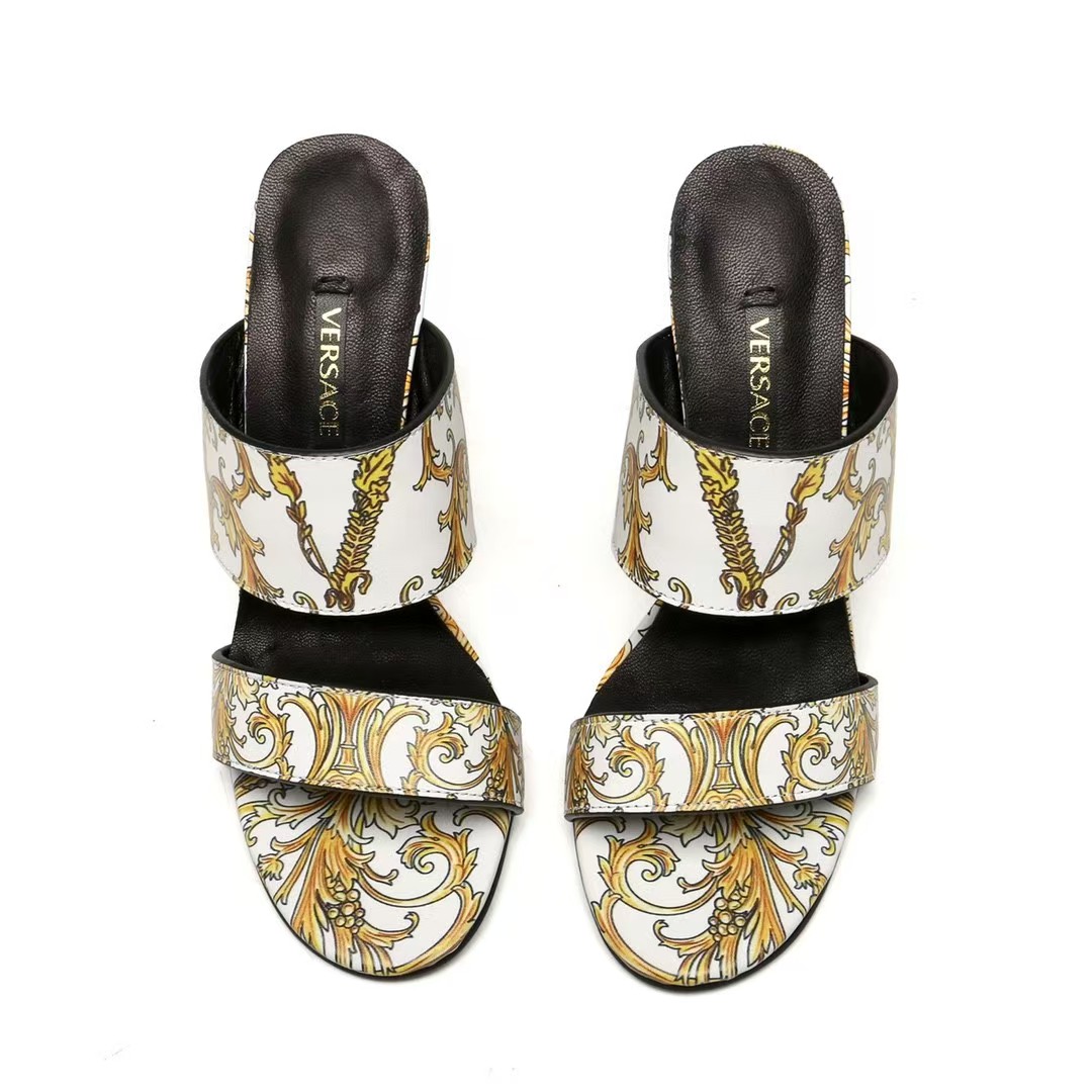 Versace High-heeled flip-flops