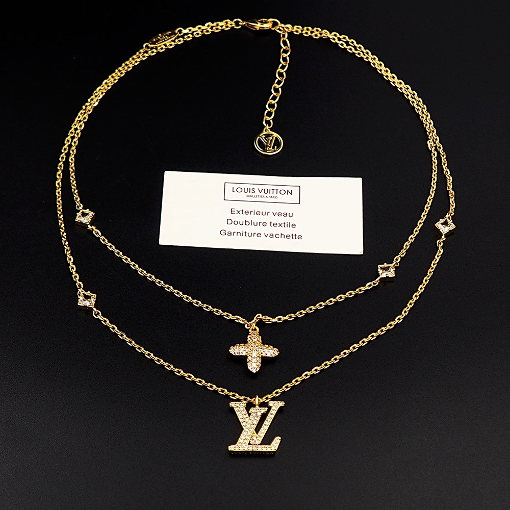 LV double-chain necklace
