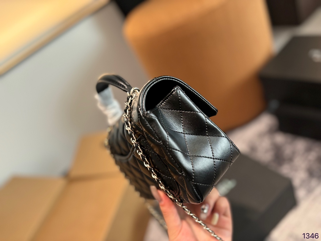 Chanel cf handle mini shoulder bag