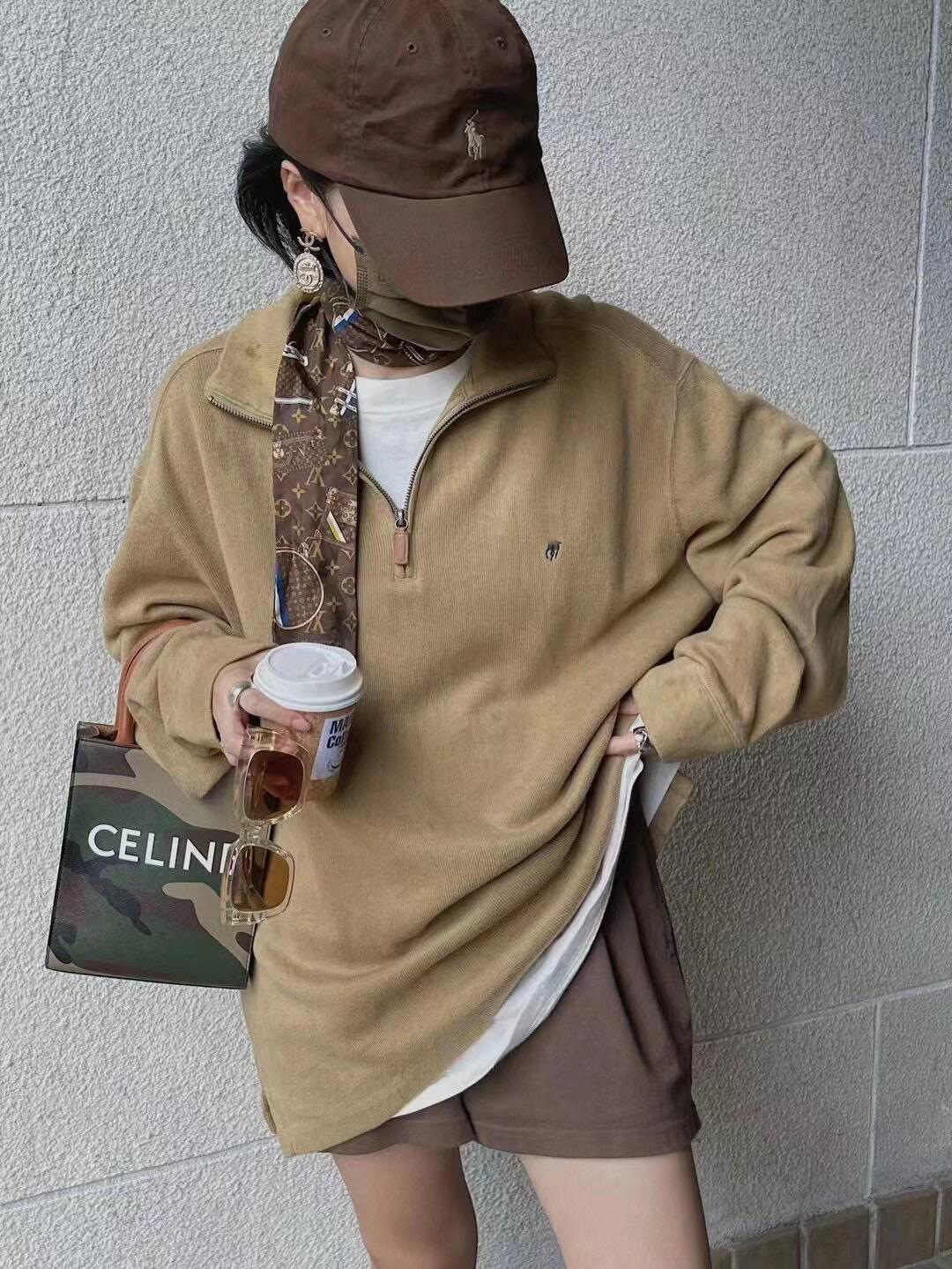 RL Ralph Lauren Loose Fit Jumpsuit Polo Shirt unisex