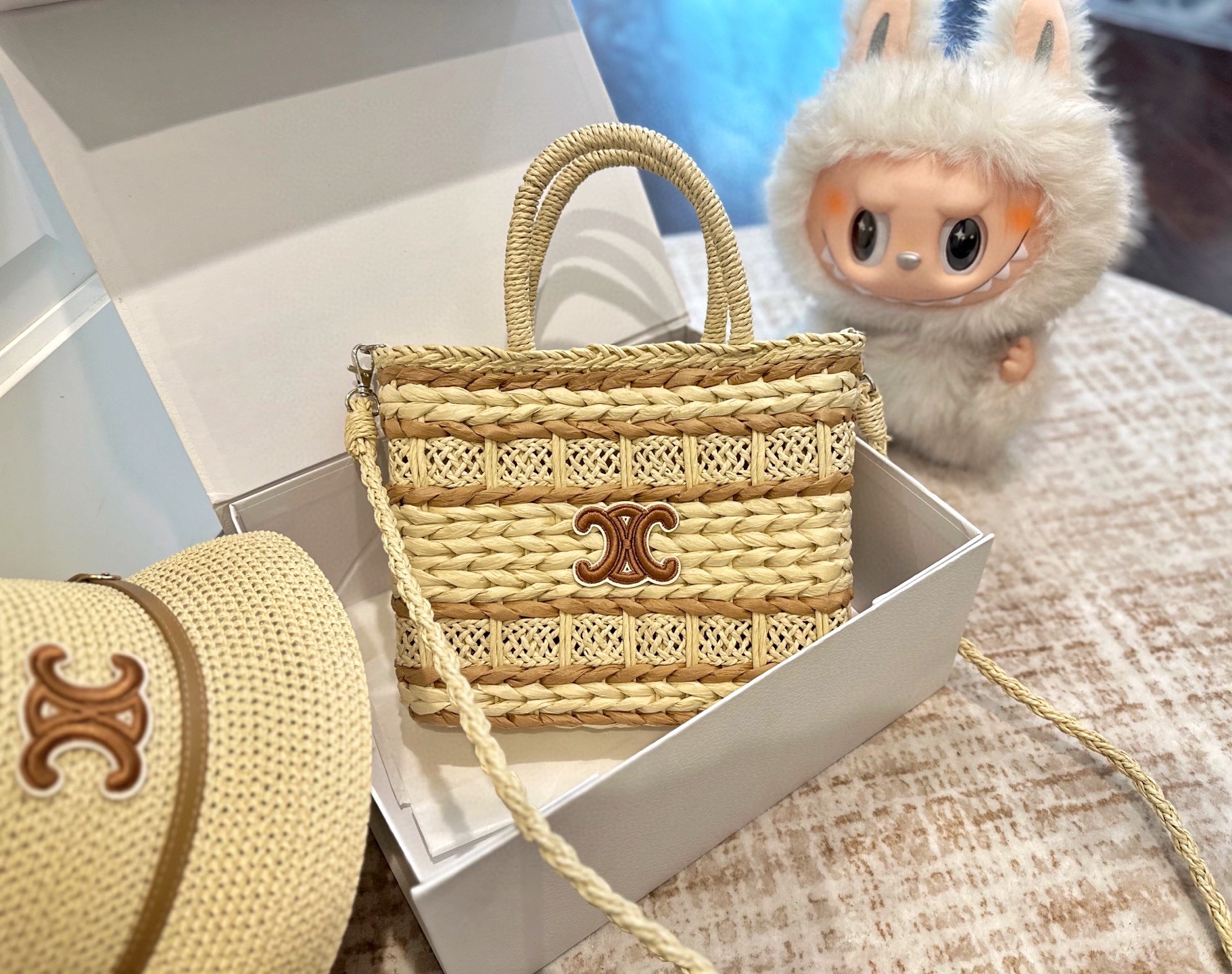 Celine straw woven bags and hats