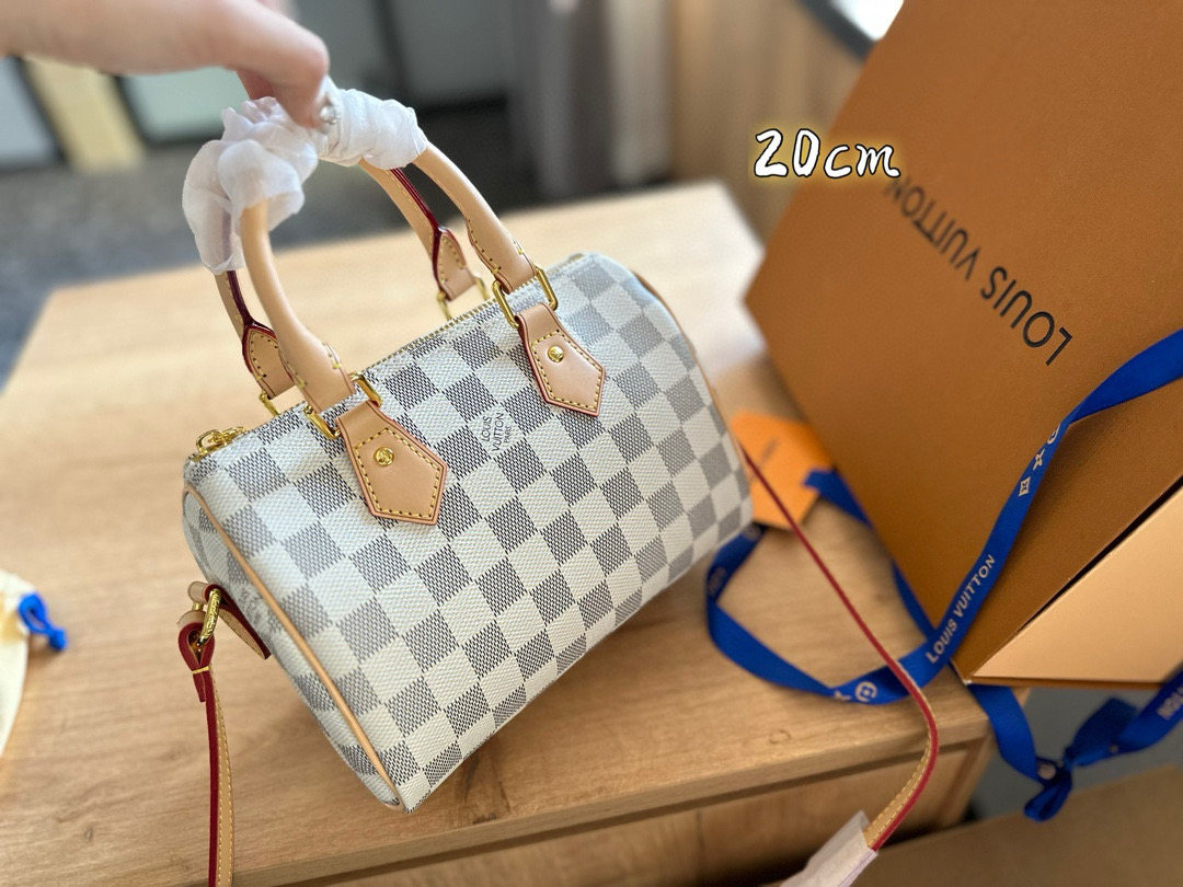 LV Checkered Pillowcase Bag NANO SPEEDY Handbag Monogram Bag