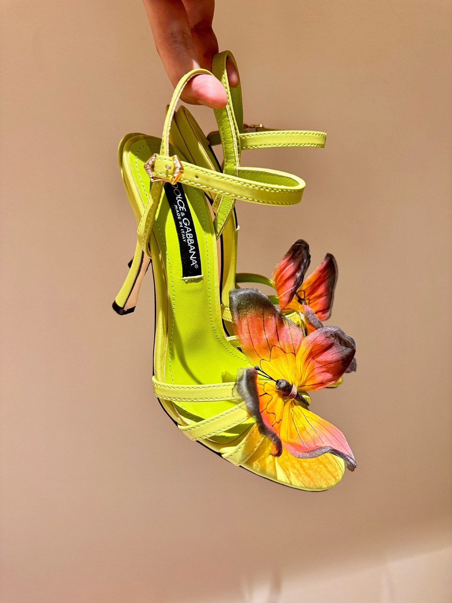 Dolce&Gabbana DG High-Quality Butterfly High-Heeled Sandals