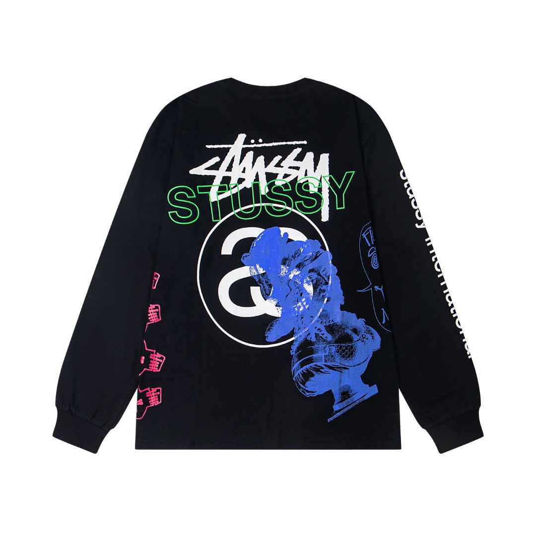 Stussy SS25 Round-neck Long-sleeve T-shirt